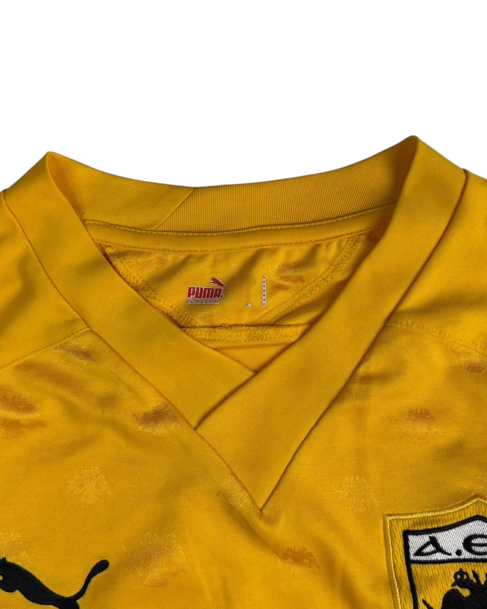 Vintage 2007 Puma x AEK Athens Football Jersey | Yellow | Size M