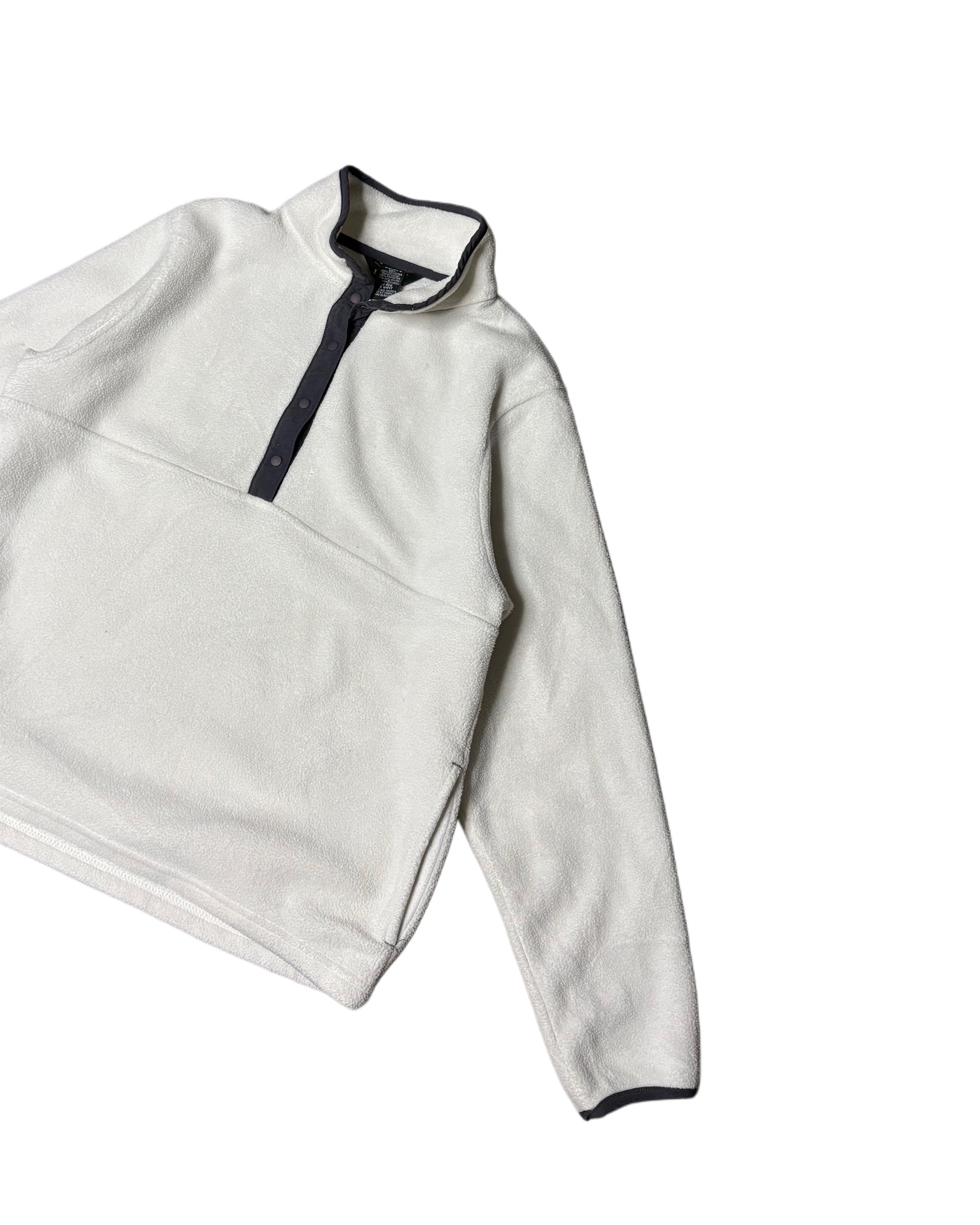 L.L Bean Fleece White (M) - Gods Thrift Athens