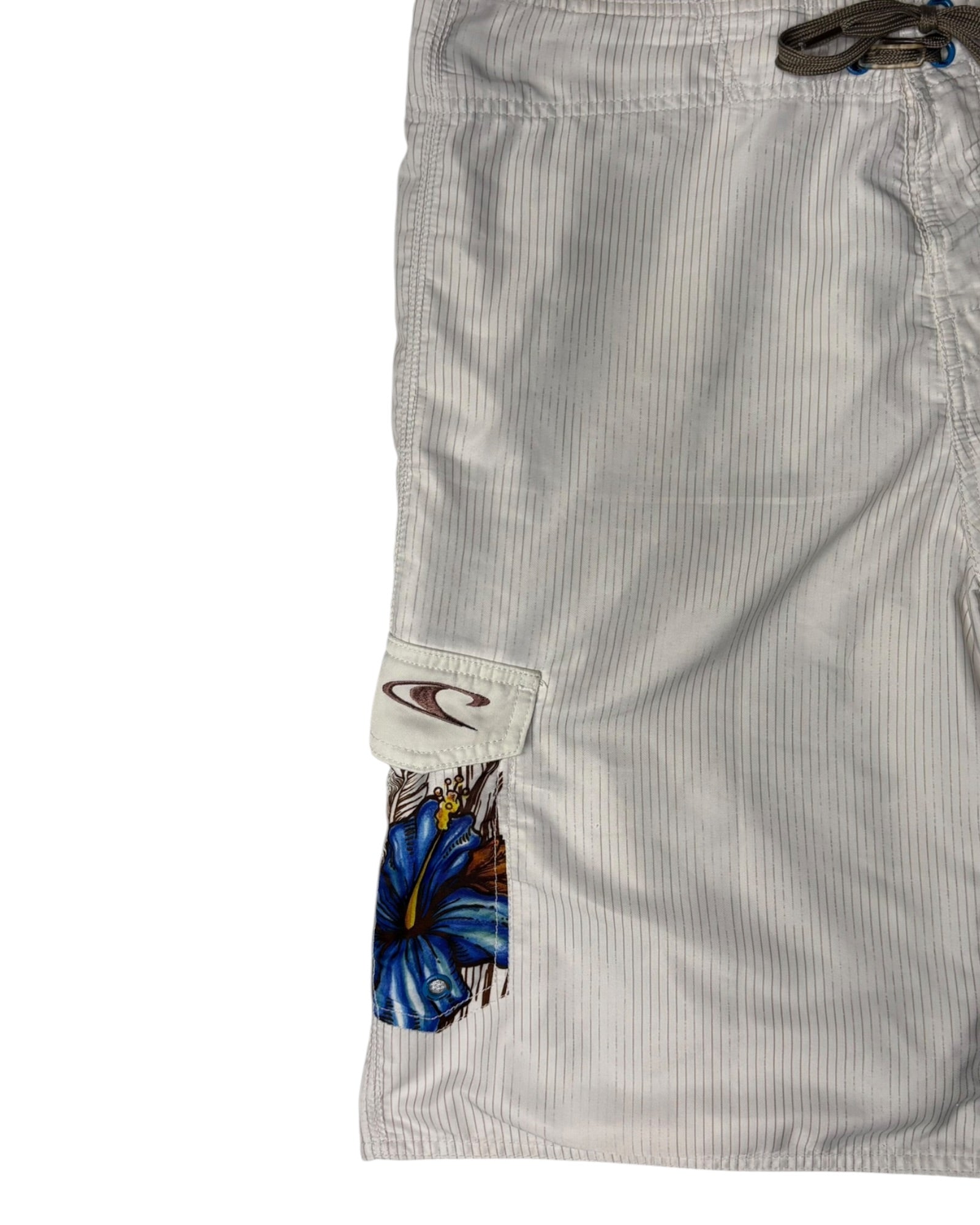 Vintage O'Neill Floral Swimshort | White | W32