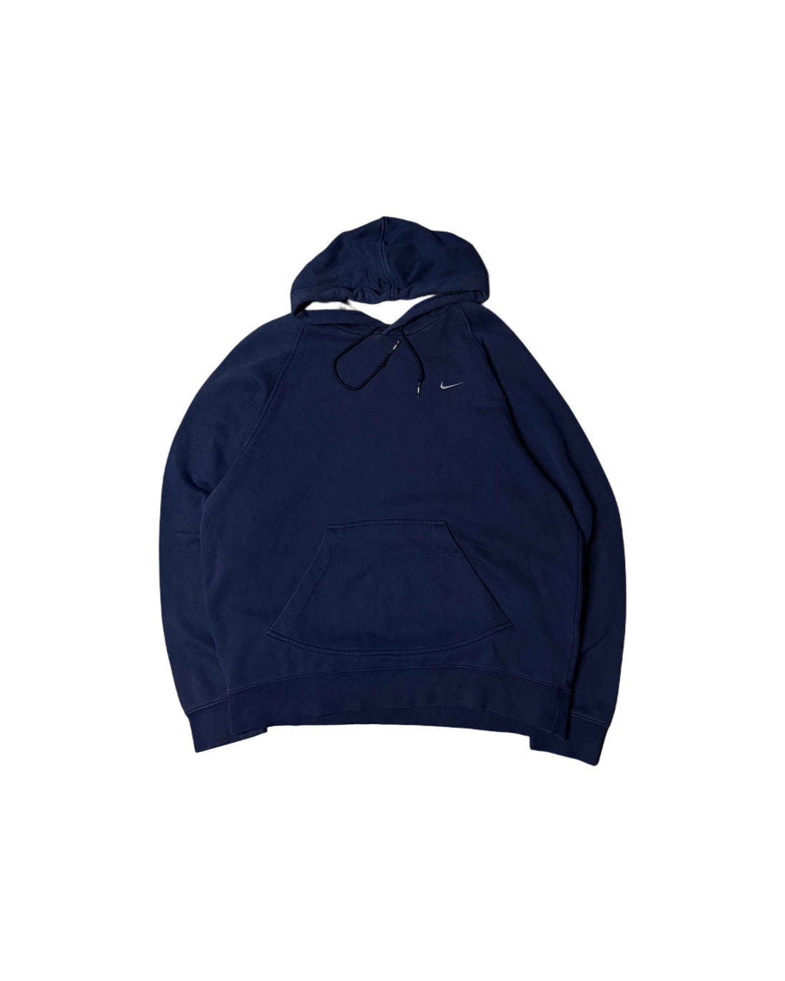 Vintage Nike Hoodie Navy Blue (M) - Gods Thrift Athens