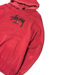 00s Stussy Hoodie Red (L)