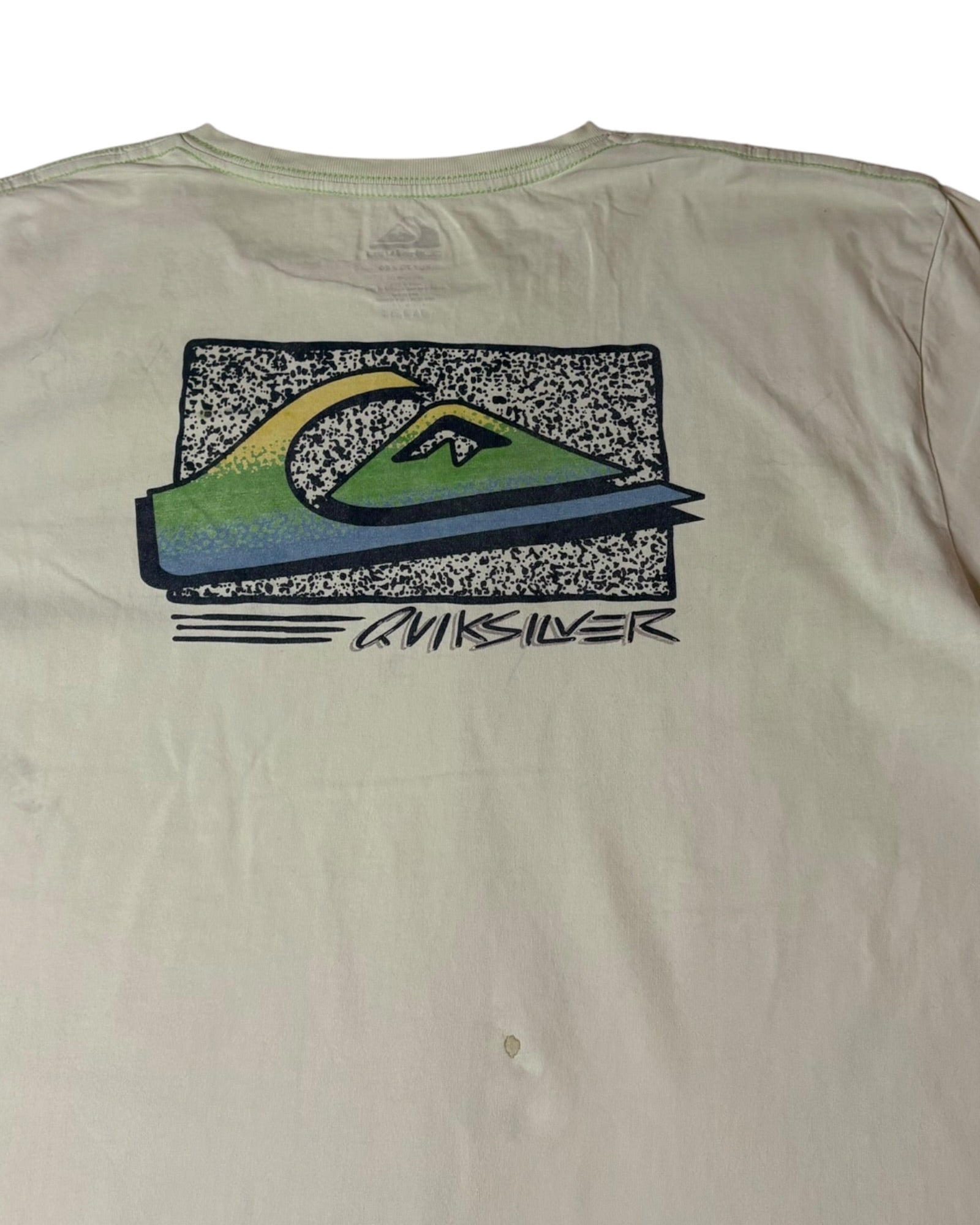 Vintage Quiksilver Tee | Light Green | Size XL | Grade B