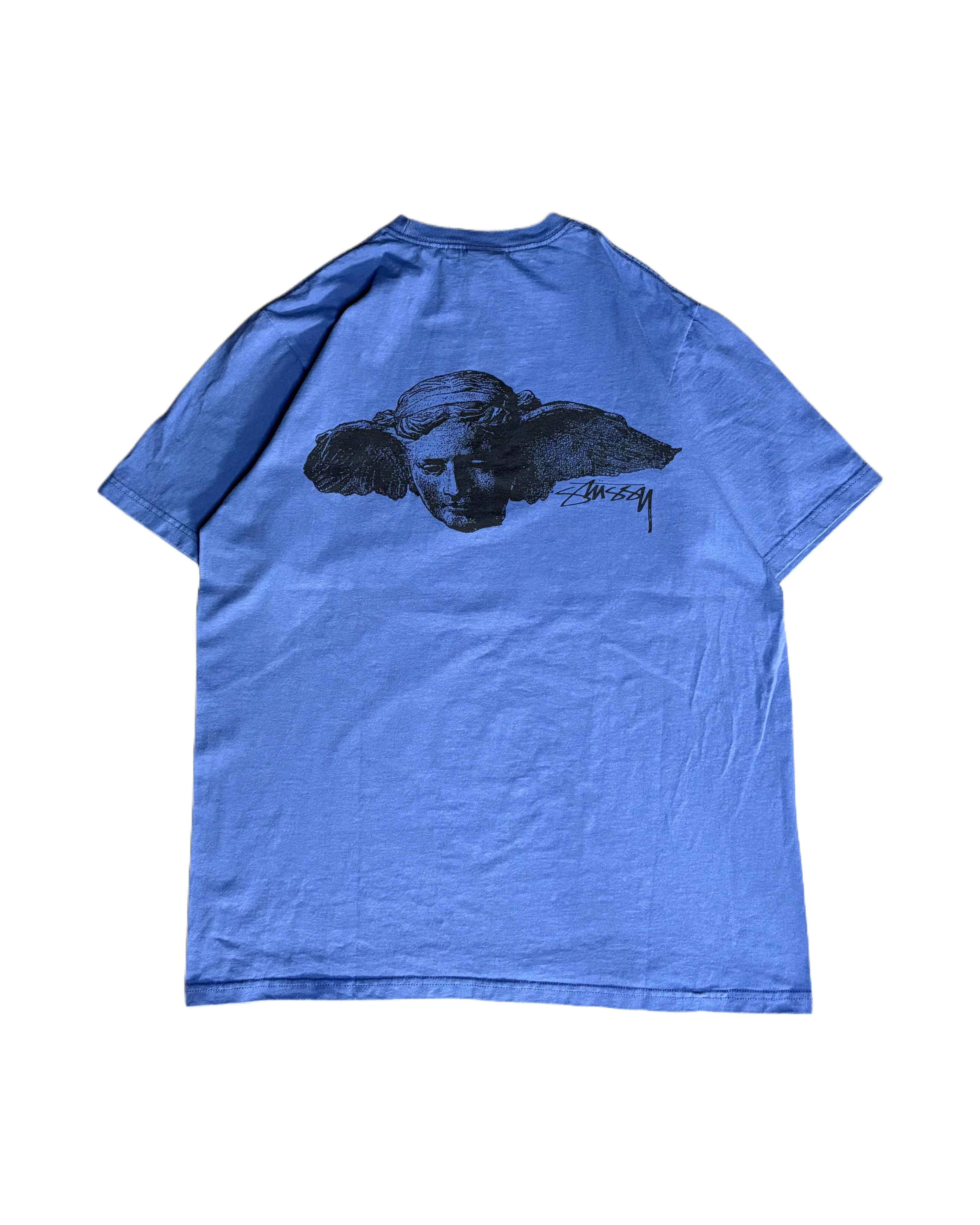 Stussy T-shirt Blue (FW24) (M) - Gods Thrift Athens
