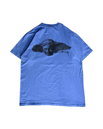 Stussy T-shirt Blue (FW24) (M) - Gods Thrift Athens