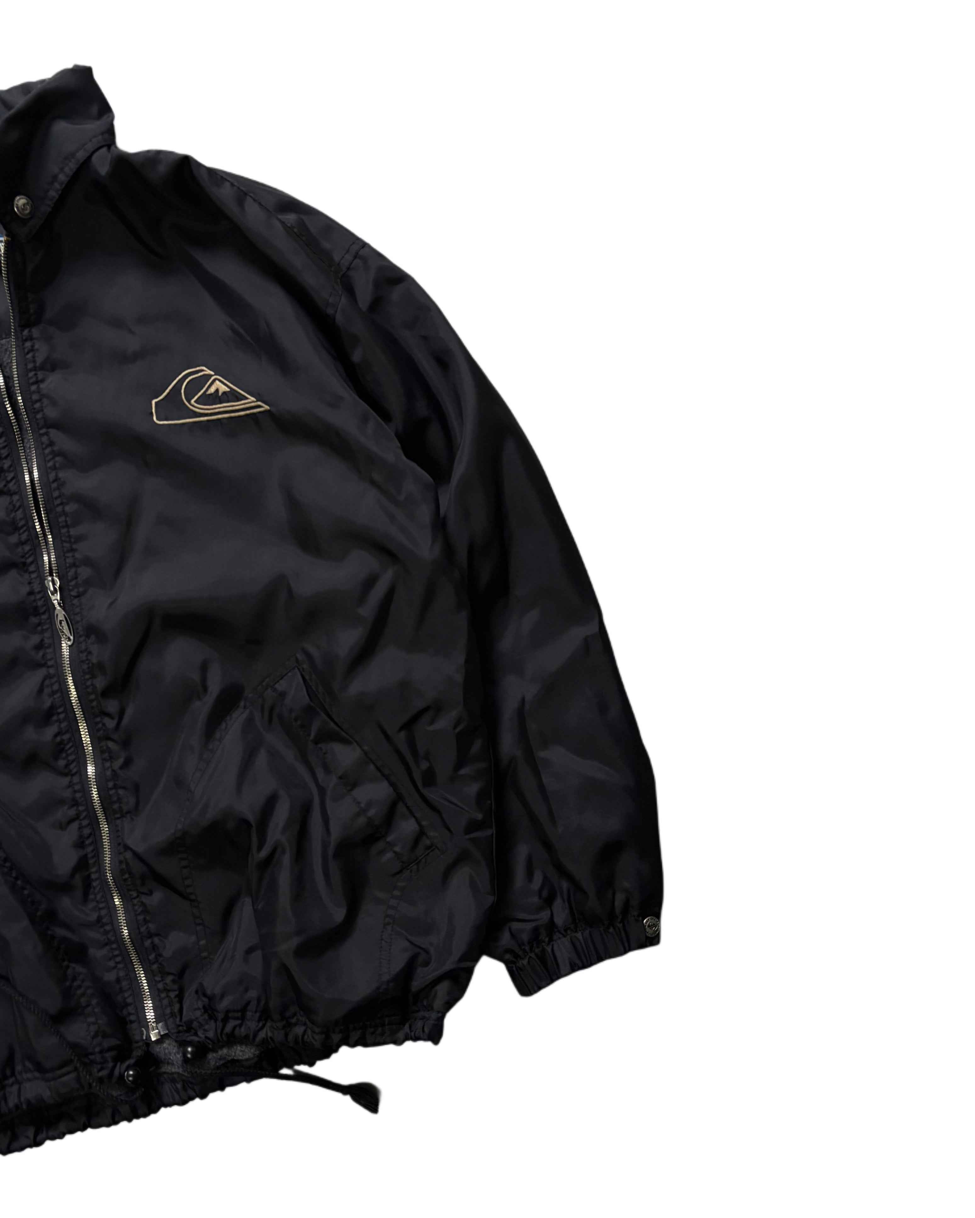 Vintage Quiksilver Coat Black (M) - Gods Thrift Athens