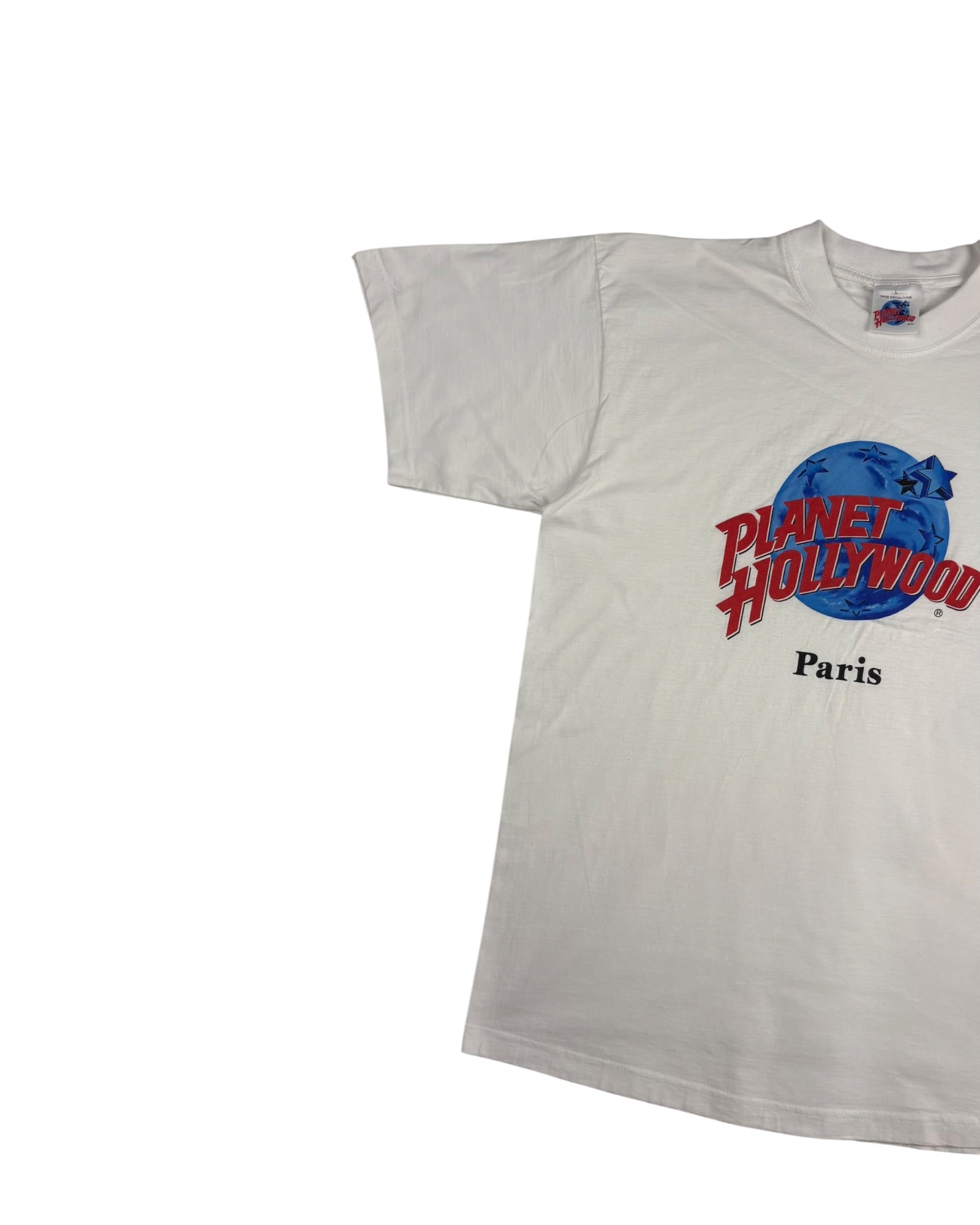 Vintage Planet Hollywood Paris Tee | White | Size L