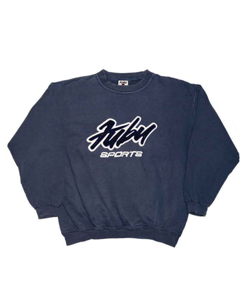Fubu crewneck in petrol - Gods Thrift Athens