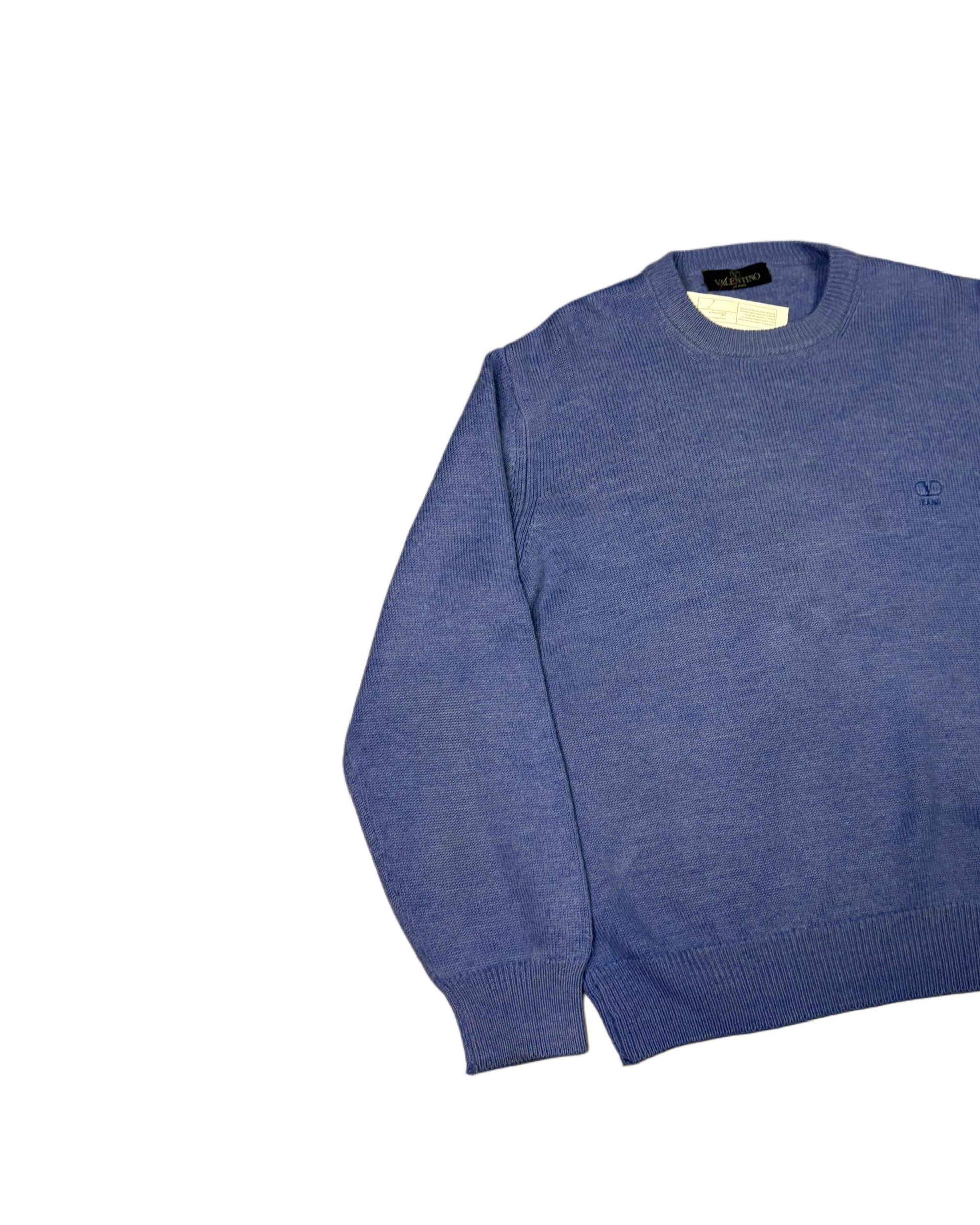 Vintage Valentino Knitted Sweater Blue (M)