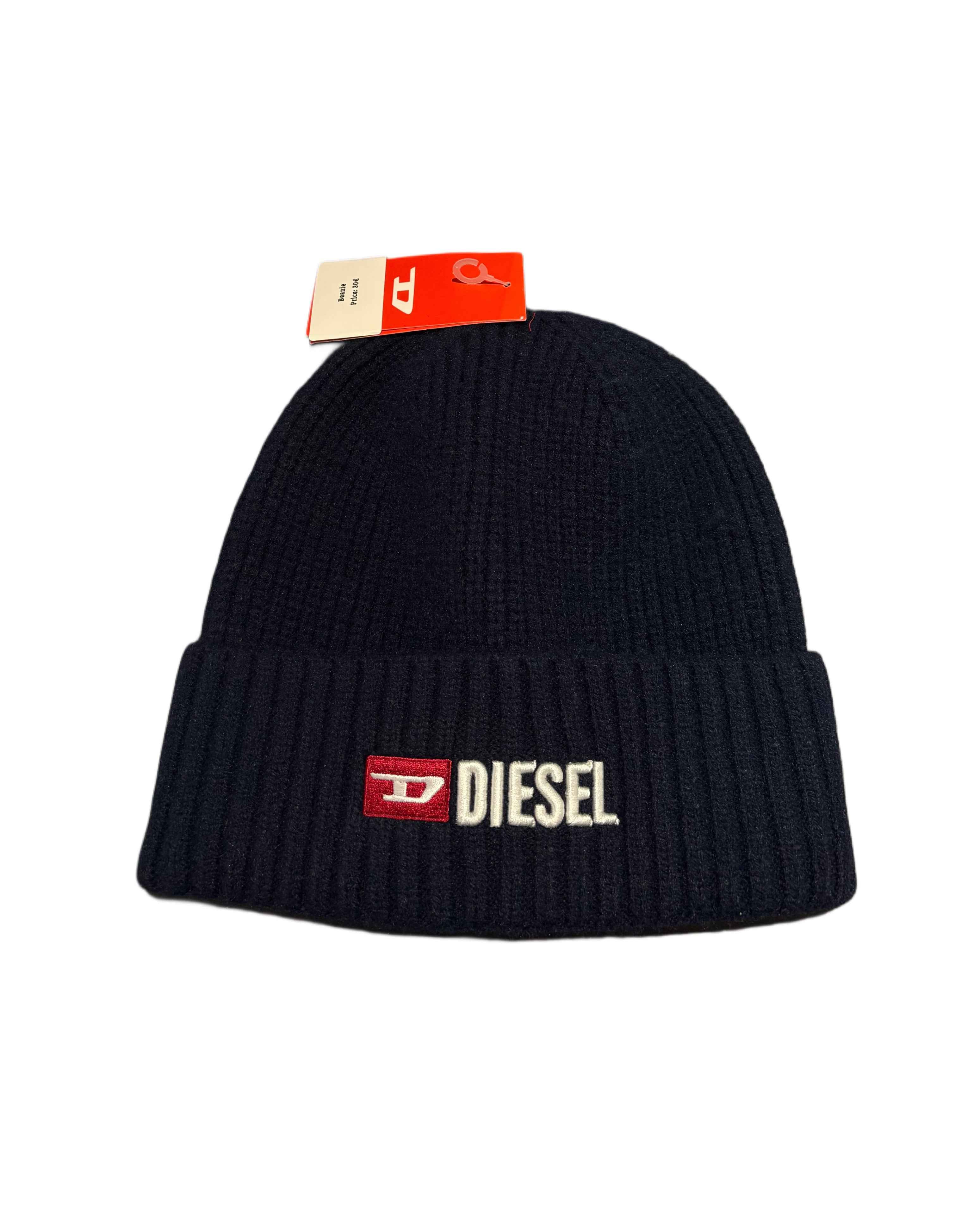 Diesel Deadstock Beanie Navy Blue (OS) - Gods Thrift Athens