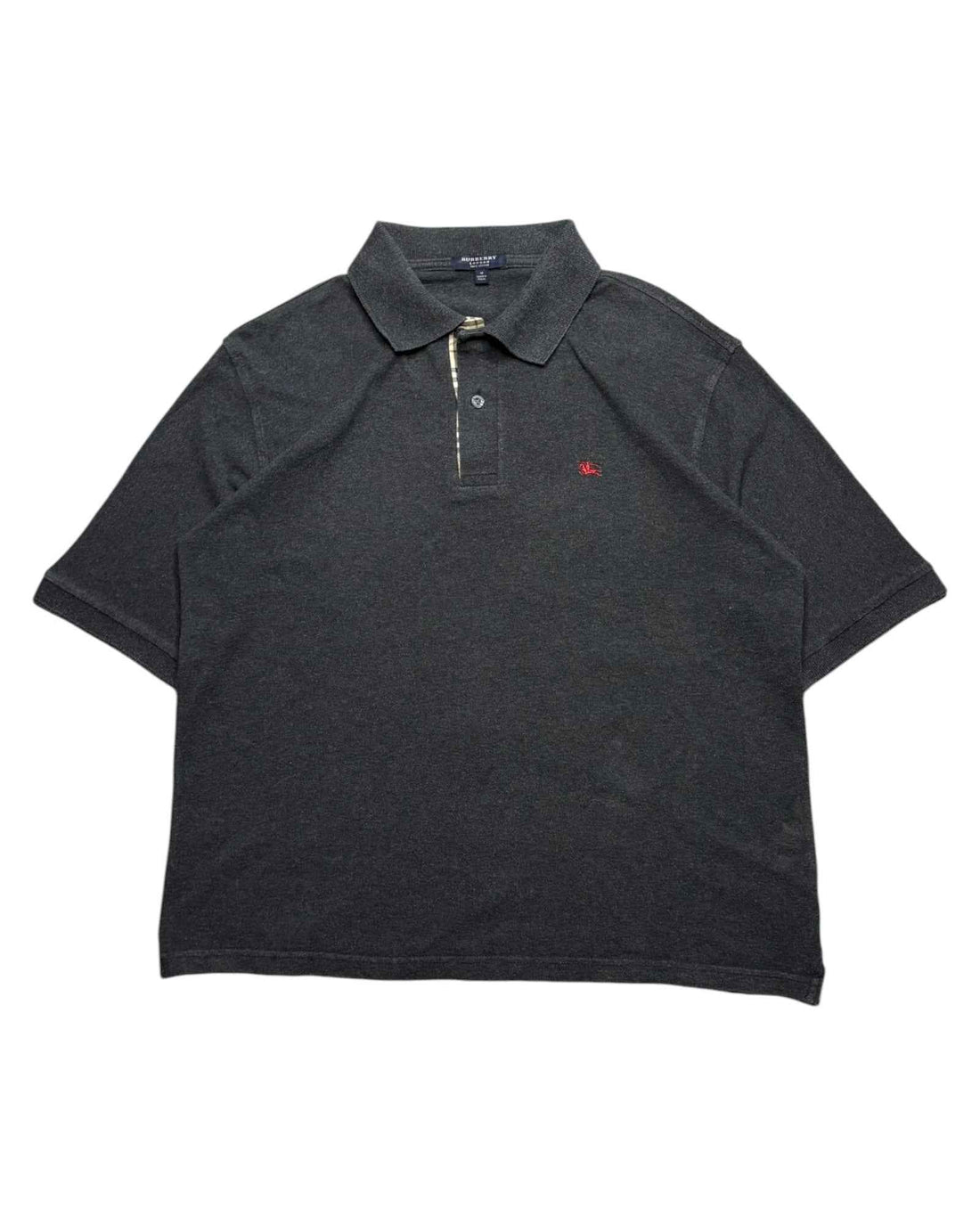 Vintage 2000s Burberry Polo | Grey | Size M | Made in UK