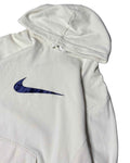 Vintage Nike Center Swoosh Hoodie White (L) - Gods Thrift Athens