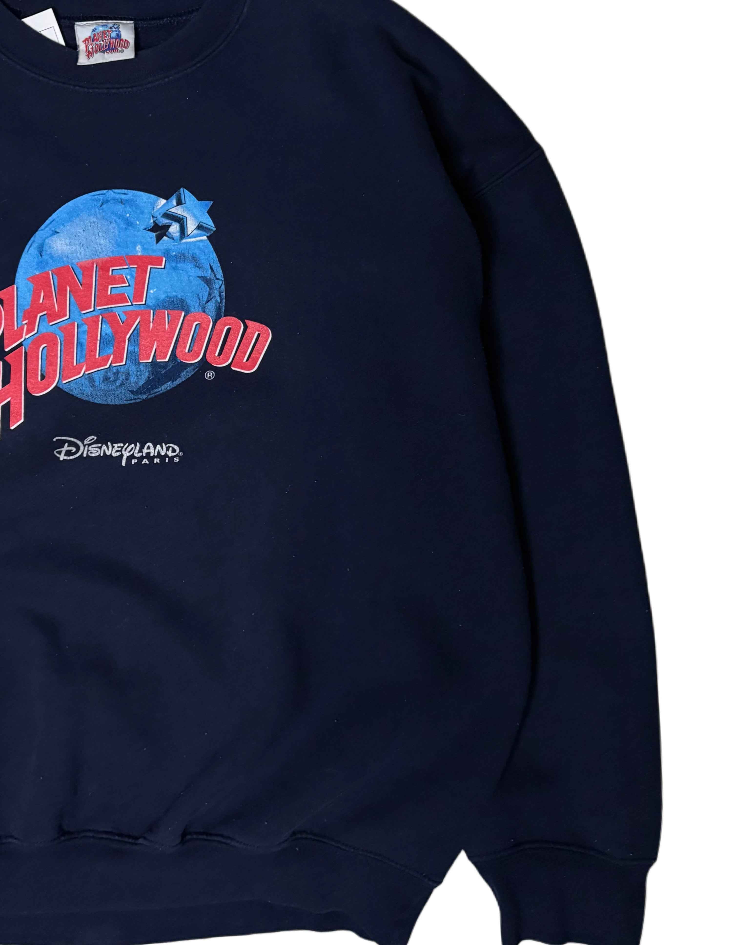 Planet Hollywood Disneyland Paris Crewneck Navy Blue (M) - Gods Thrift Athens