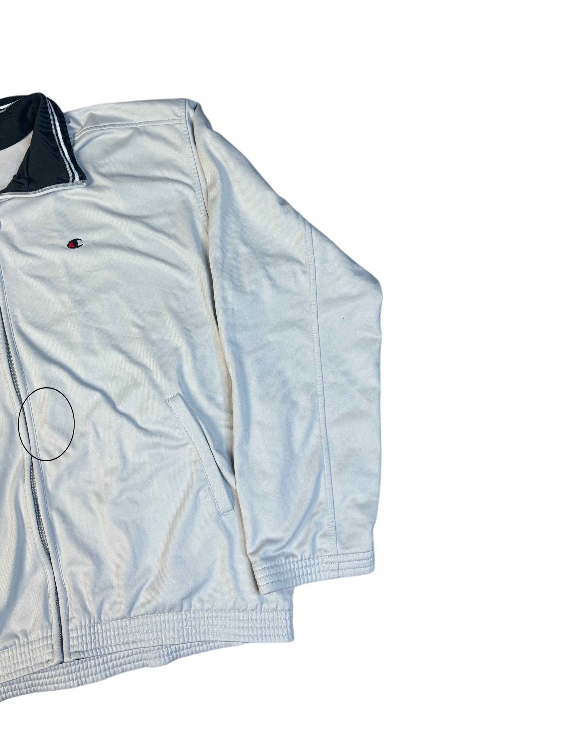 Vintage Champion Jacket Grey (2XL) - Gods Thrift Athens