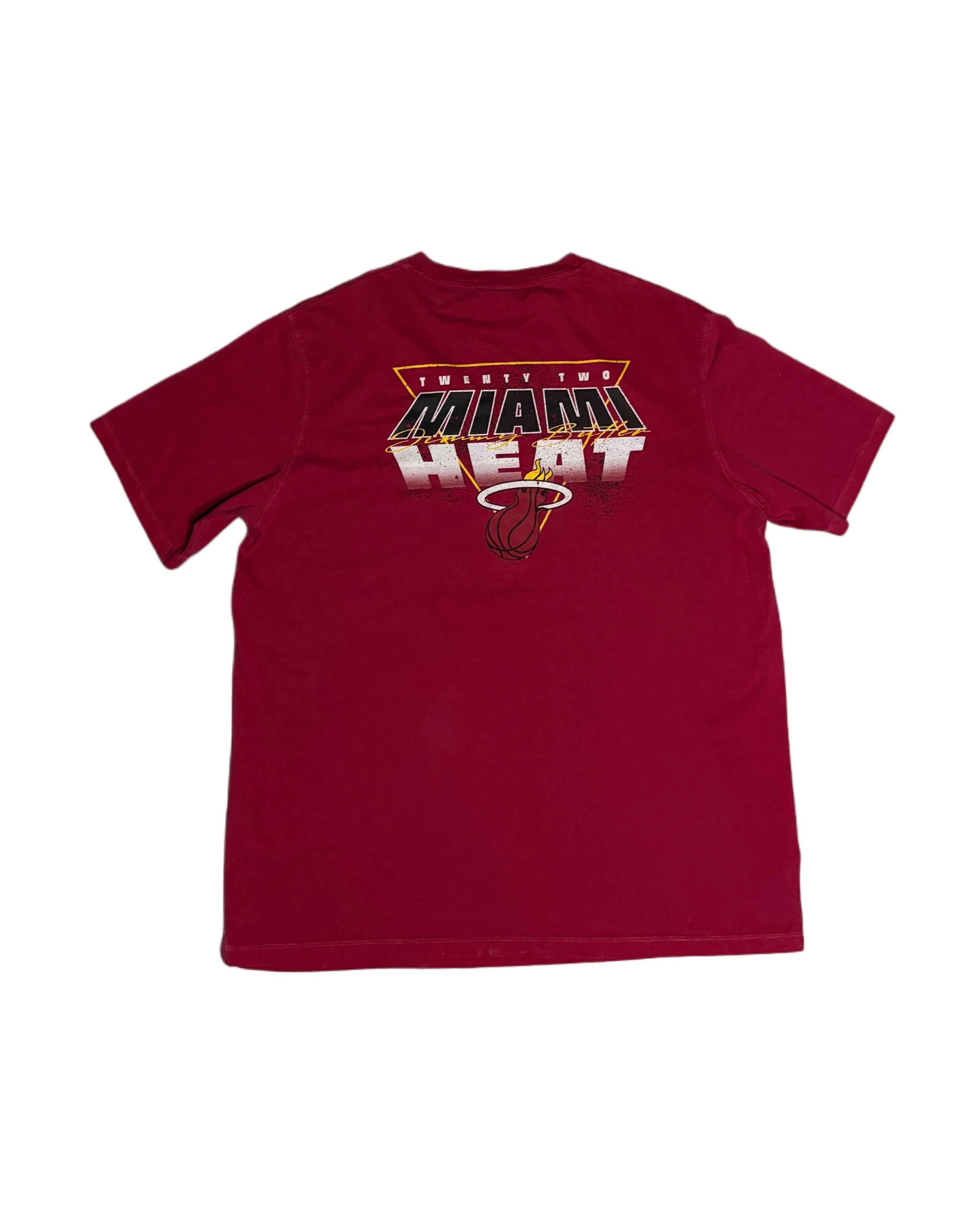 Miami Heat T-shirt Red (L) - Gods Thrift Athens