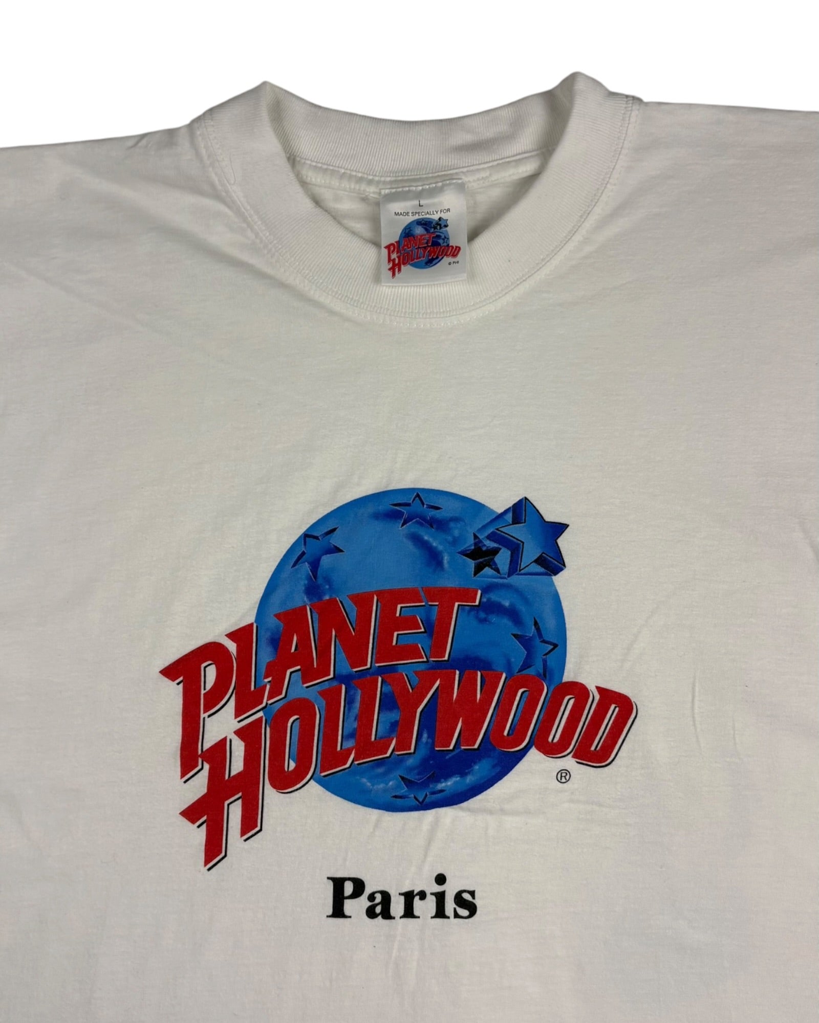 Vintage Planet Hollywood Paris Tee | White | Size L