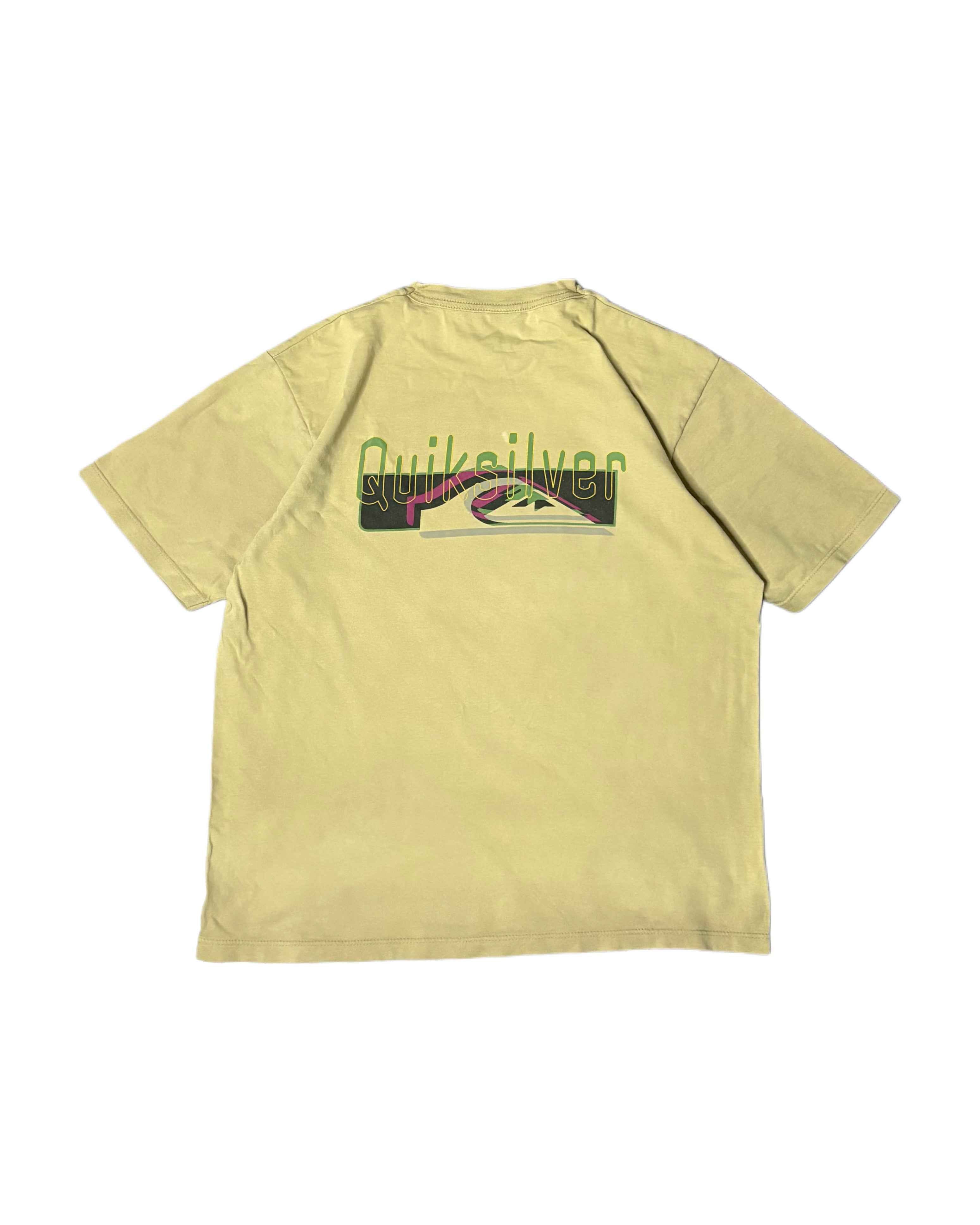 Vintage Quiksilver T-shirt Yellow (S) - Gods Thrift Athens