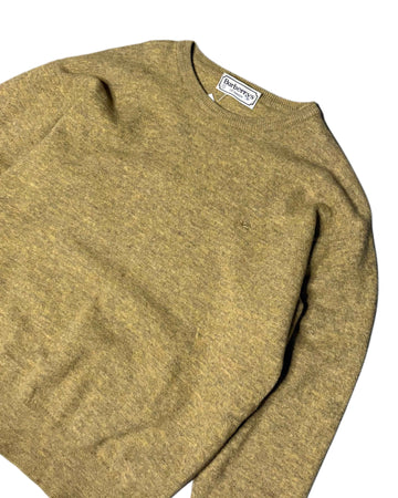 Vintage Burberry Knit Mustard (M) - Gods Thrift Athens