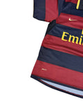 Vintage Nike Arsenal Polo Jersey Navy Blue - Red (M) - Gods Thrift Athens