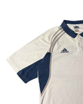 Vintage Adidas Real Madrid Polo T-shirt White (XL) - Gods Thrift Athens