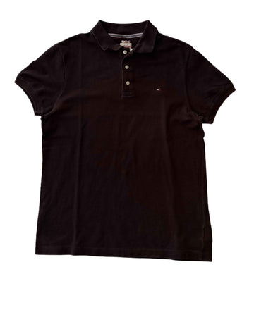 Tommy Hilfiger Polo T-shirt Brown (L) - Gods Thrift Athens