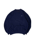 Vintage Nike Crewneck Navy Blue (M) - Gods Thrift Athens