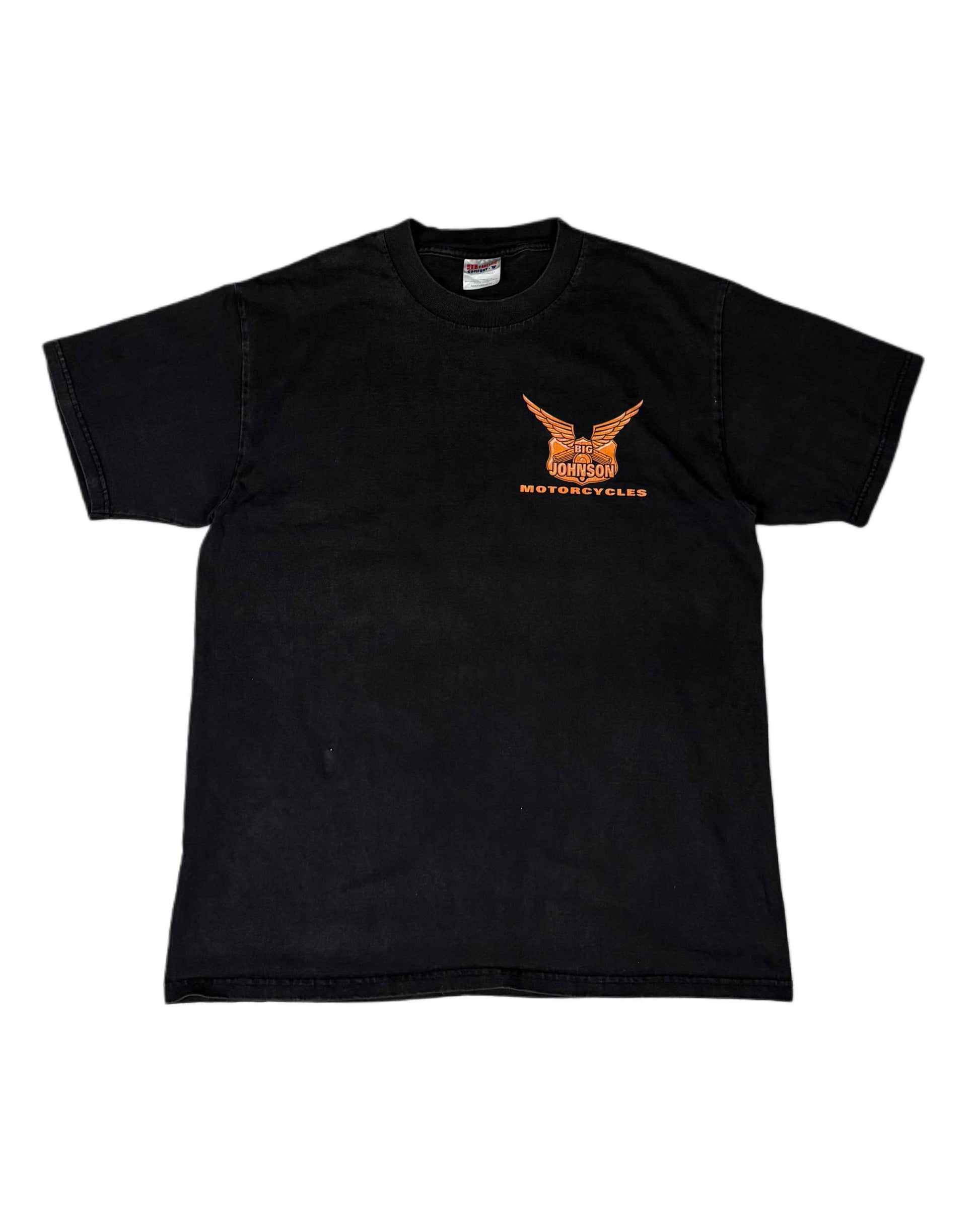 Vintage 1998 "Big Johnson" T-shirt Black (L) - Gods Thrift Athens
