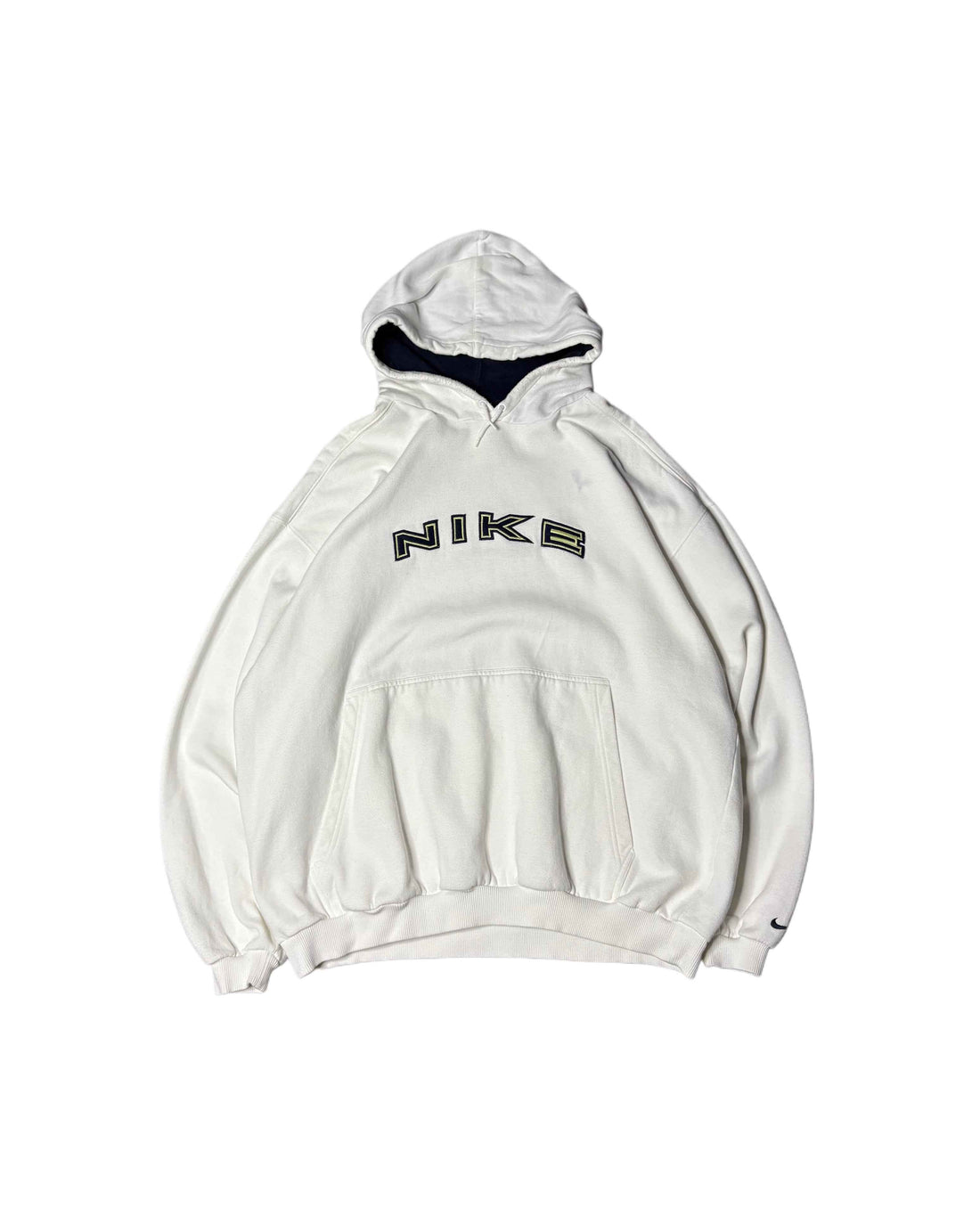 Vintage Nike Hoodie White (L) - Gods Thrift Athens