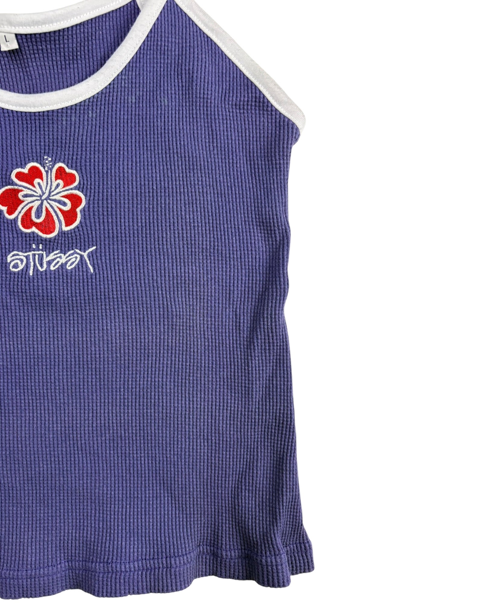Vintage Stussy Women's Top | Purple | Size L