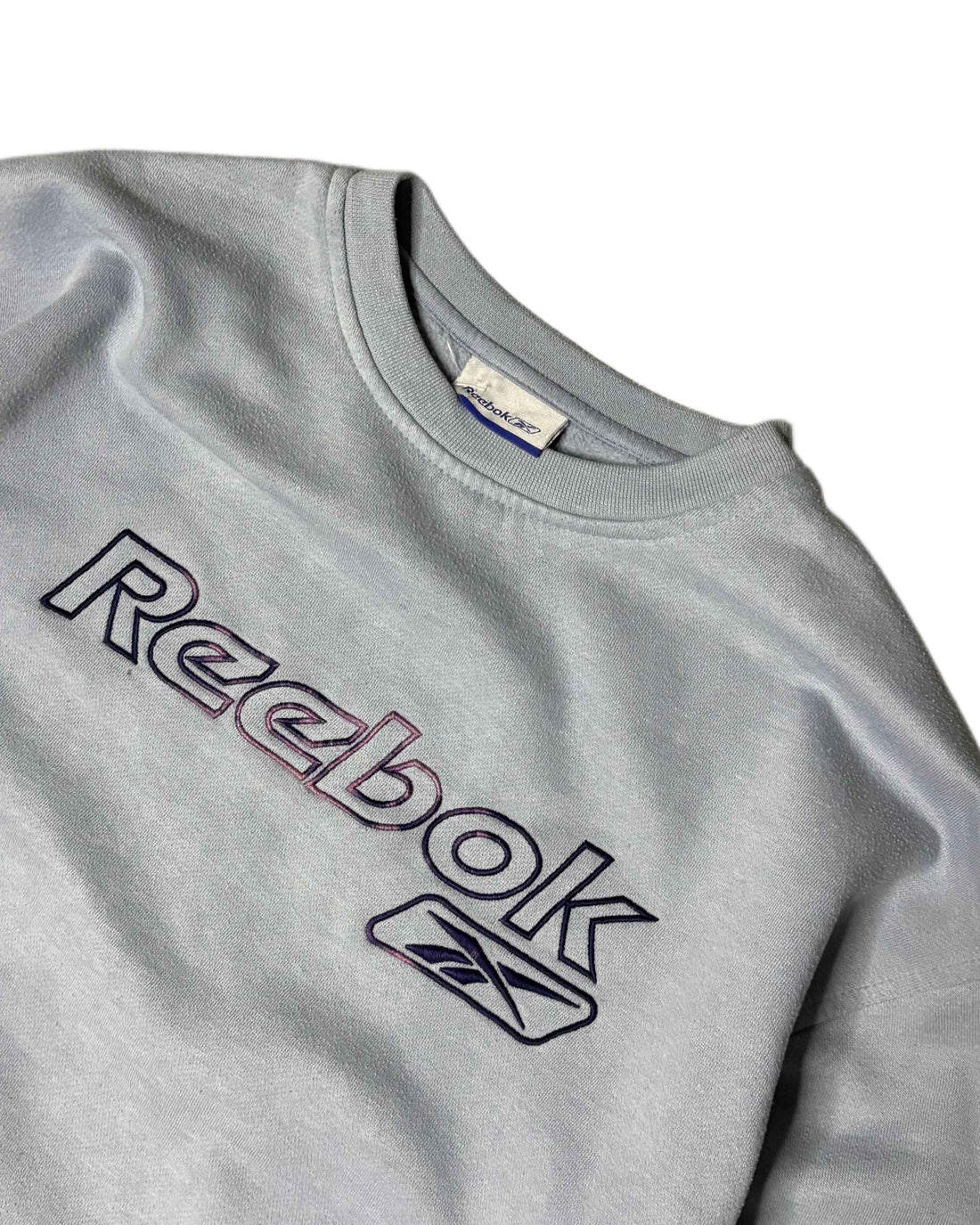 Vintage Reebok Crewneck Navy Blue (L) - Gods Thrift Athens