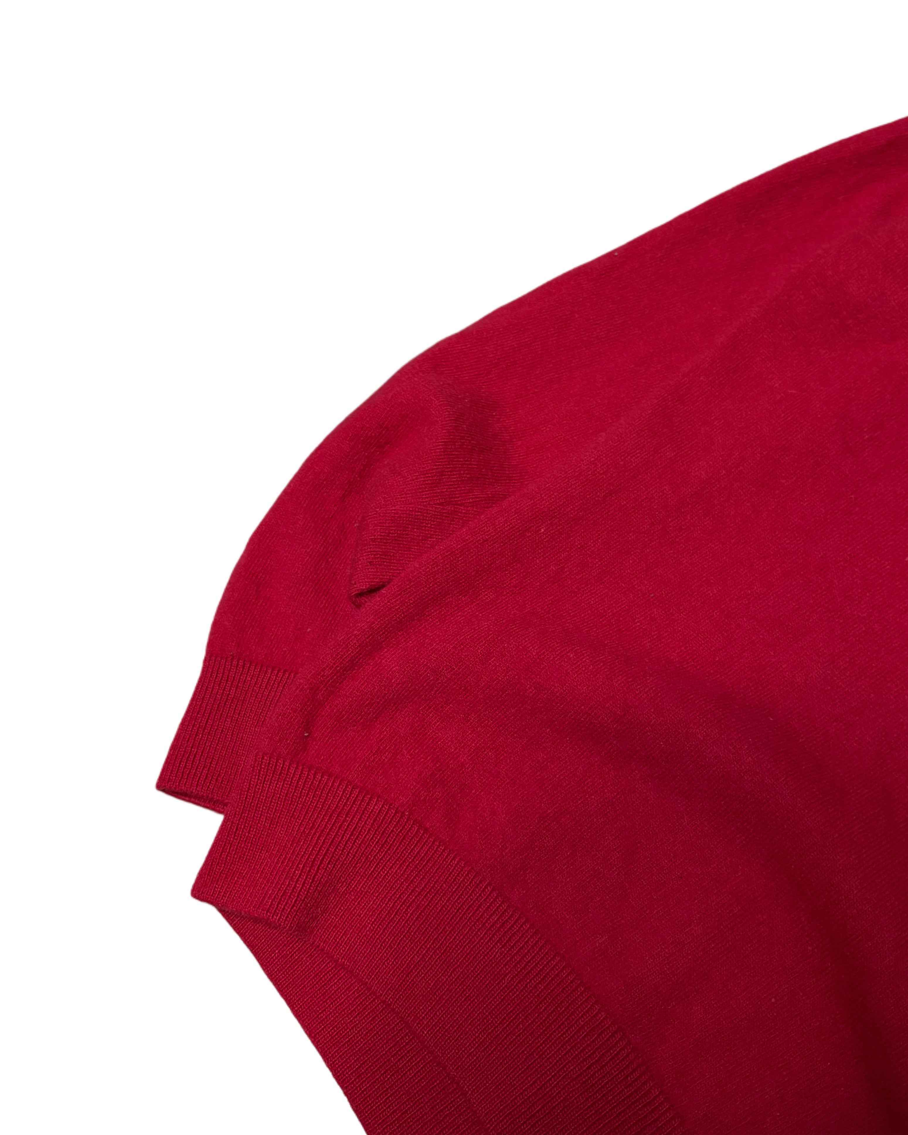 Lacoste Knit Sweater Deep Red (L) - Gods Thrift Athens