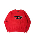 Vintage Diesel Crewneck Red (L) - Gods Thrift Athens