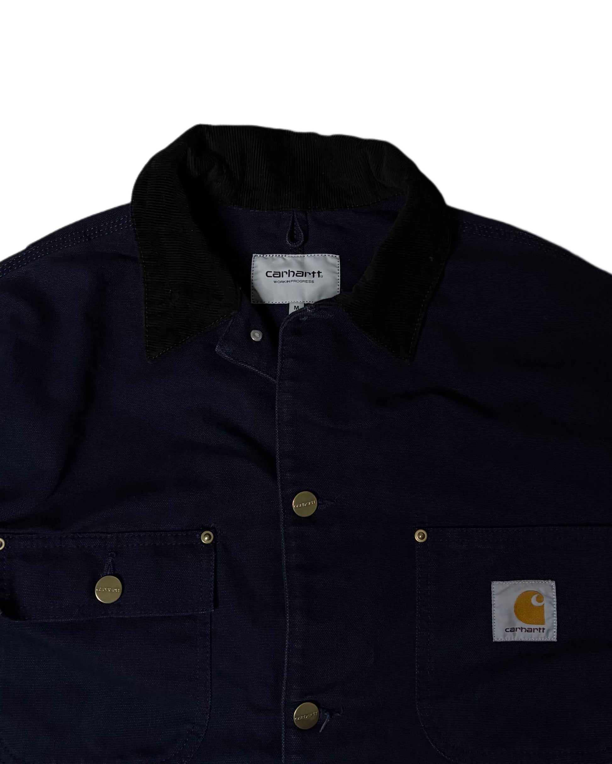 Carhartt Button Up Jacket Navy Blue (M)