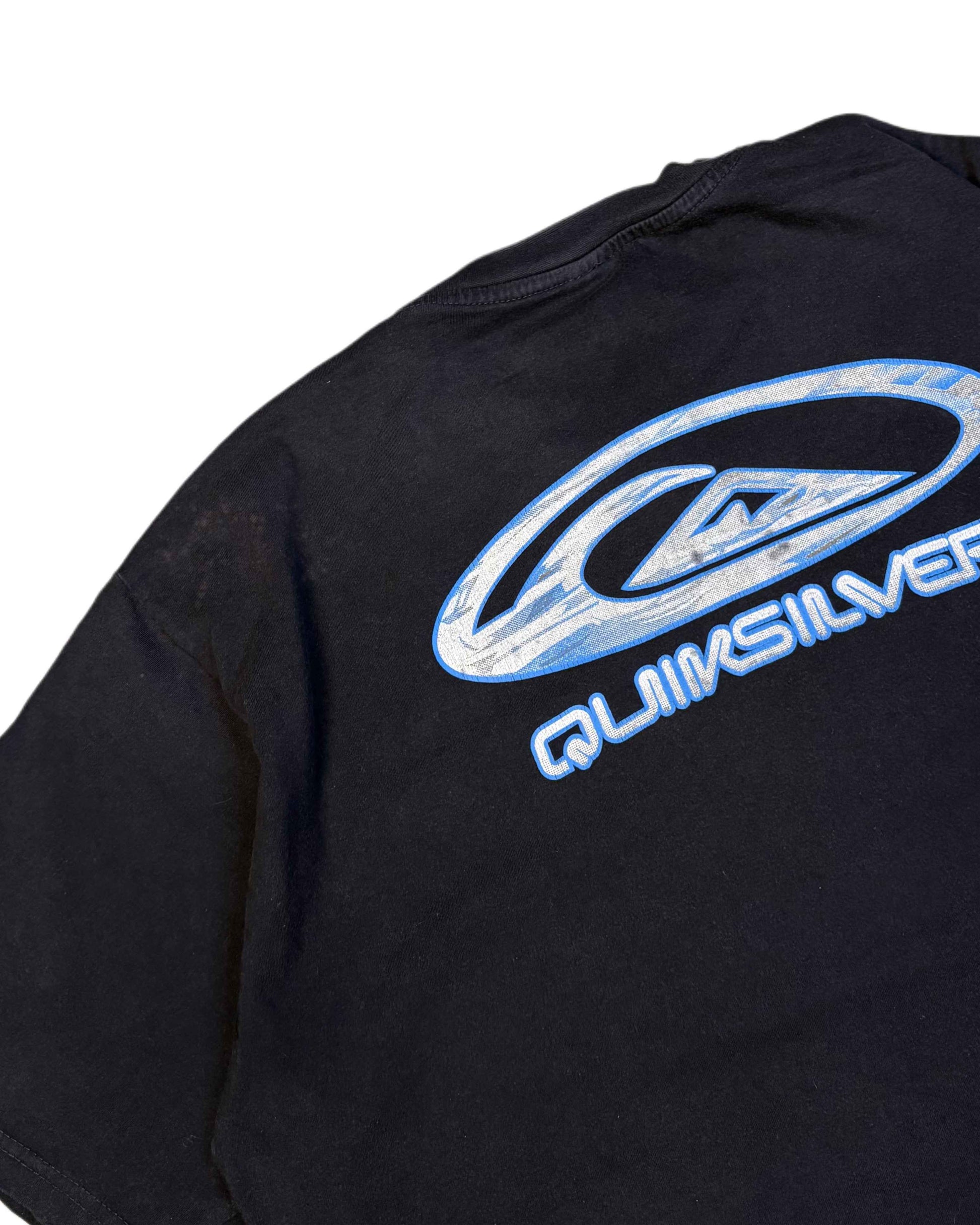 Vintage Quiksilver T-shirt Navy Blue (2XL) - Gods Thrift Athens