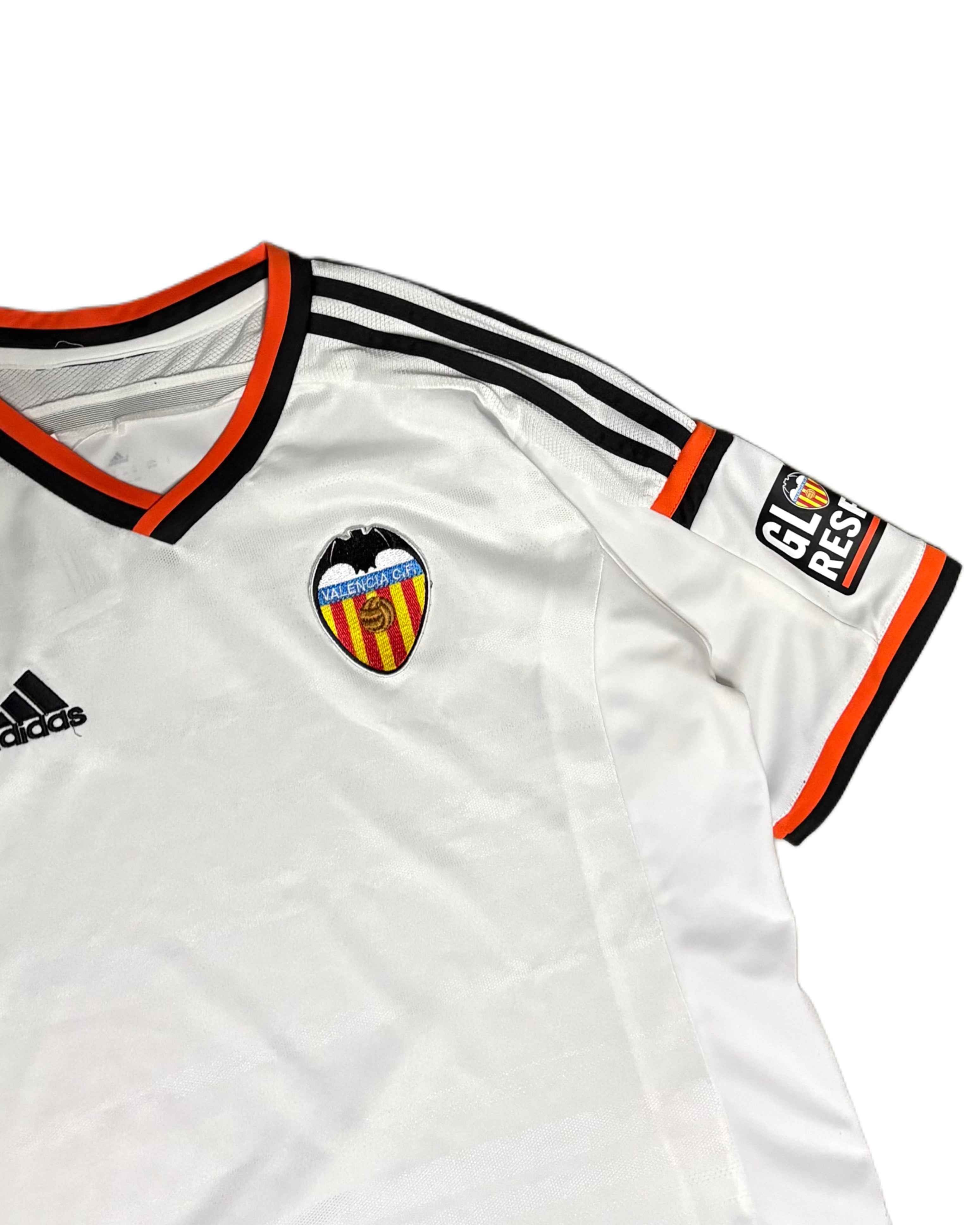 Adidas Valencia Football Tee White (L) - Gods Thrift Athens