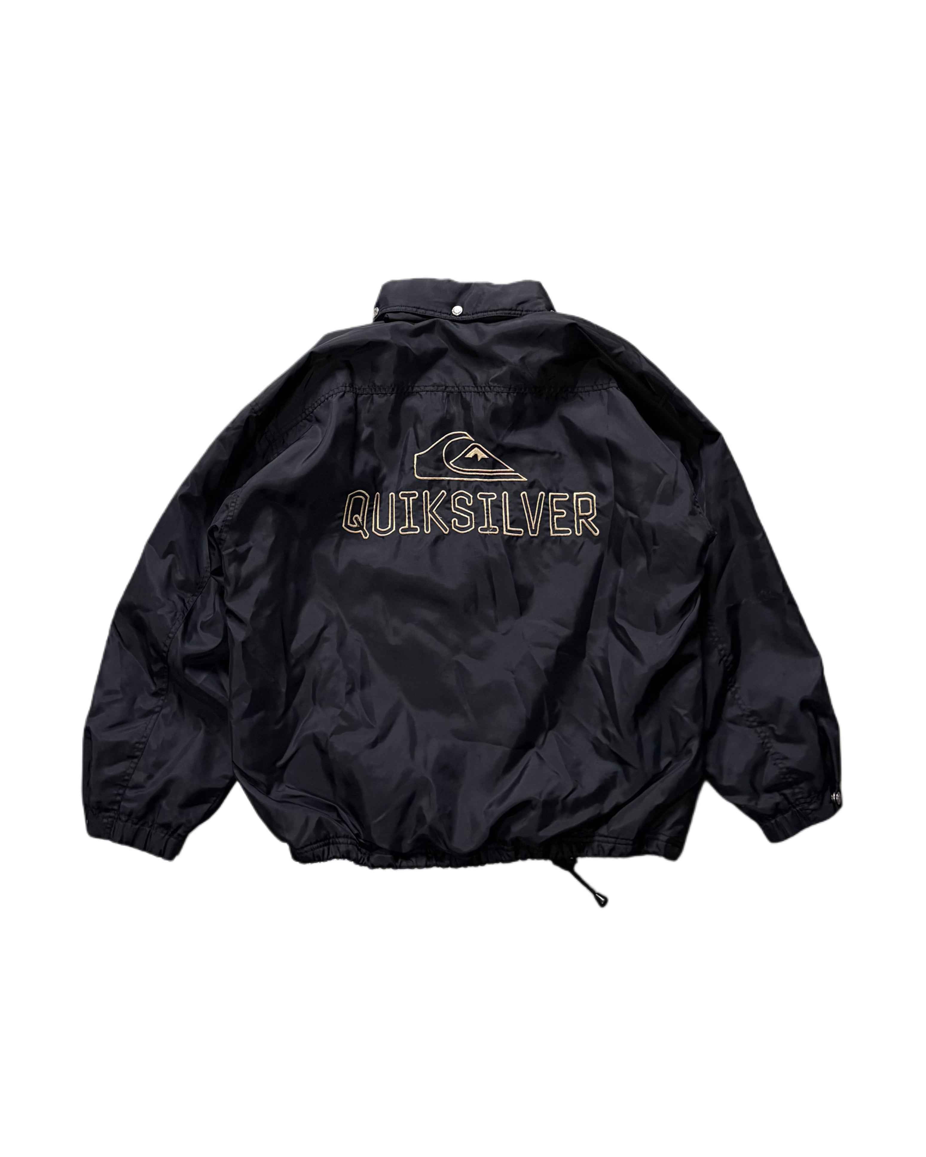 Vintage Quiksilver Coat Black (M) - Gods Thrift Athens