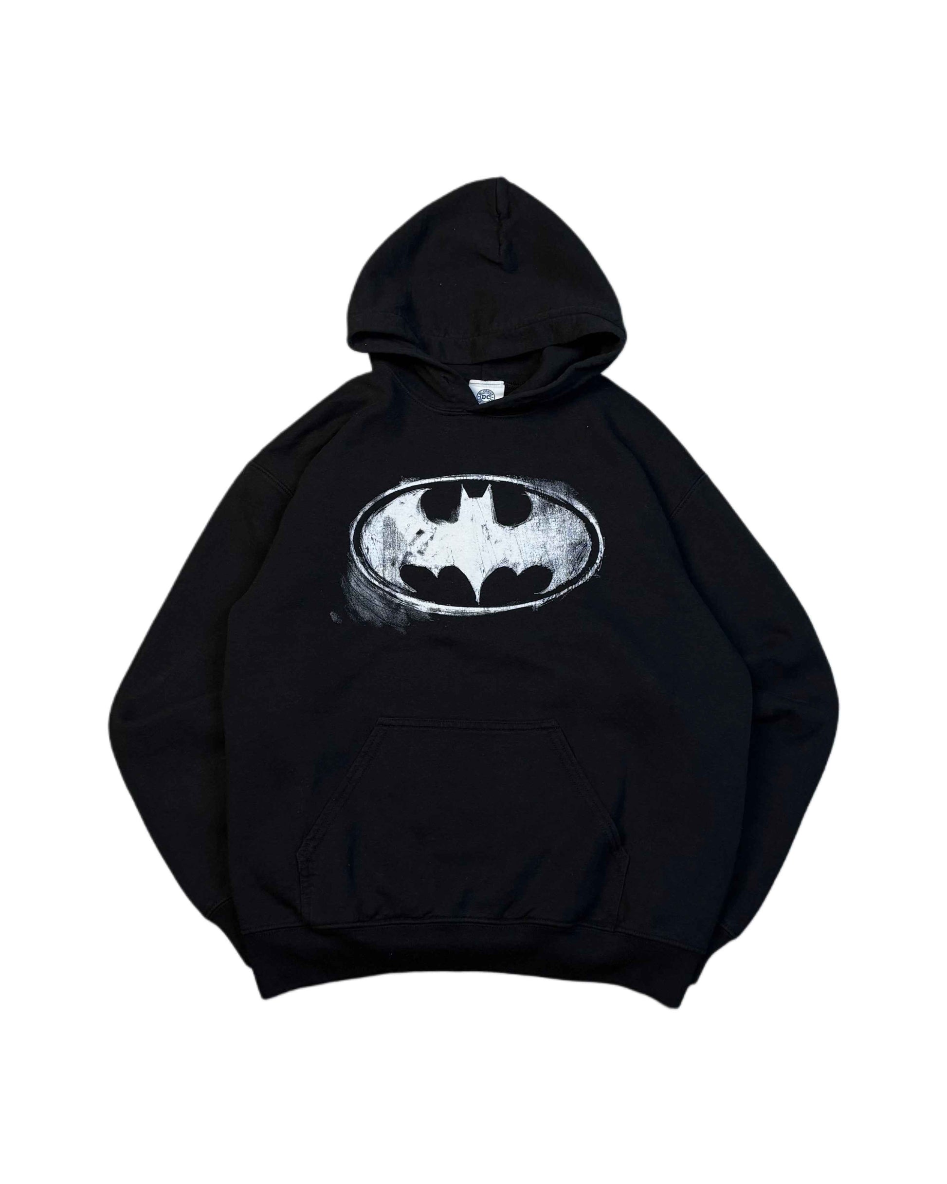 Vintage DC Comics Batman Hoodie Black (S) - Gods Thrift Athens