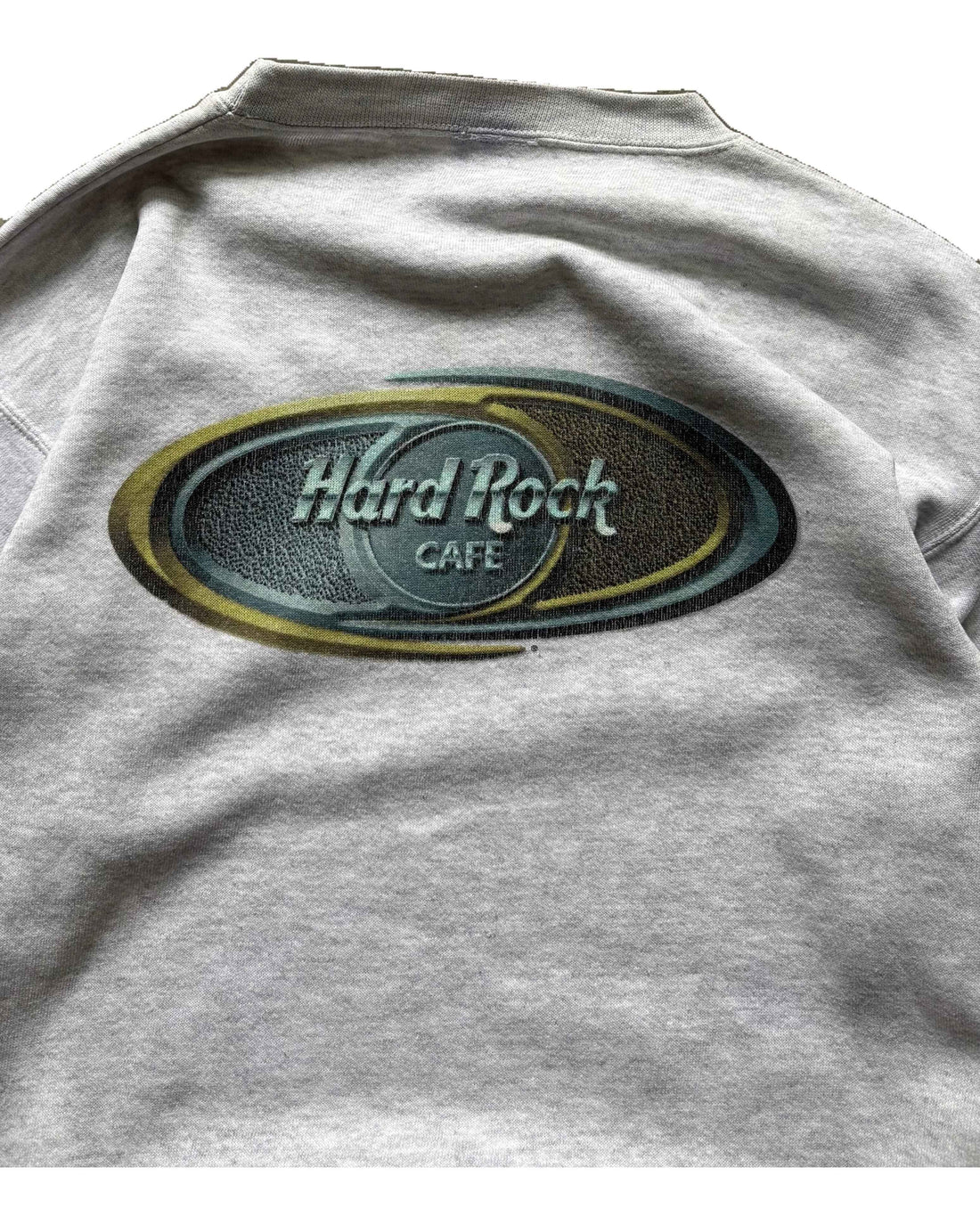 Vintage Hard Rock Cafe Denver Crewneck Grey (S) - Gods Thrift Athens