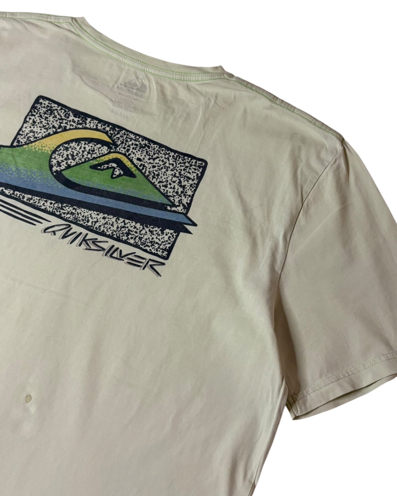 Vintage Quiksilver Tee | Light Green | Size XL | Grade B
