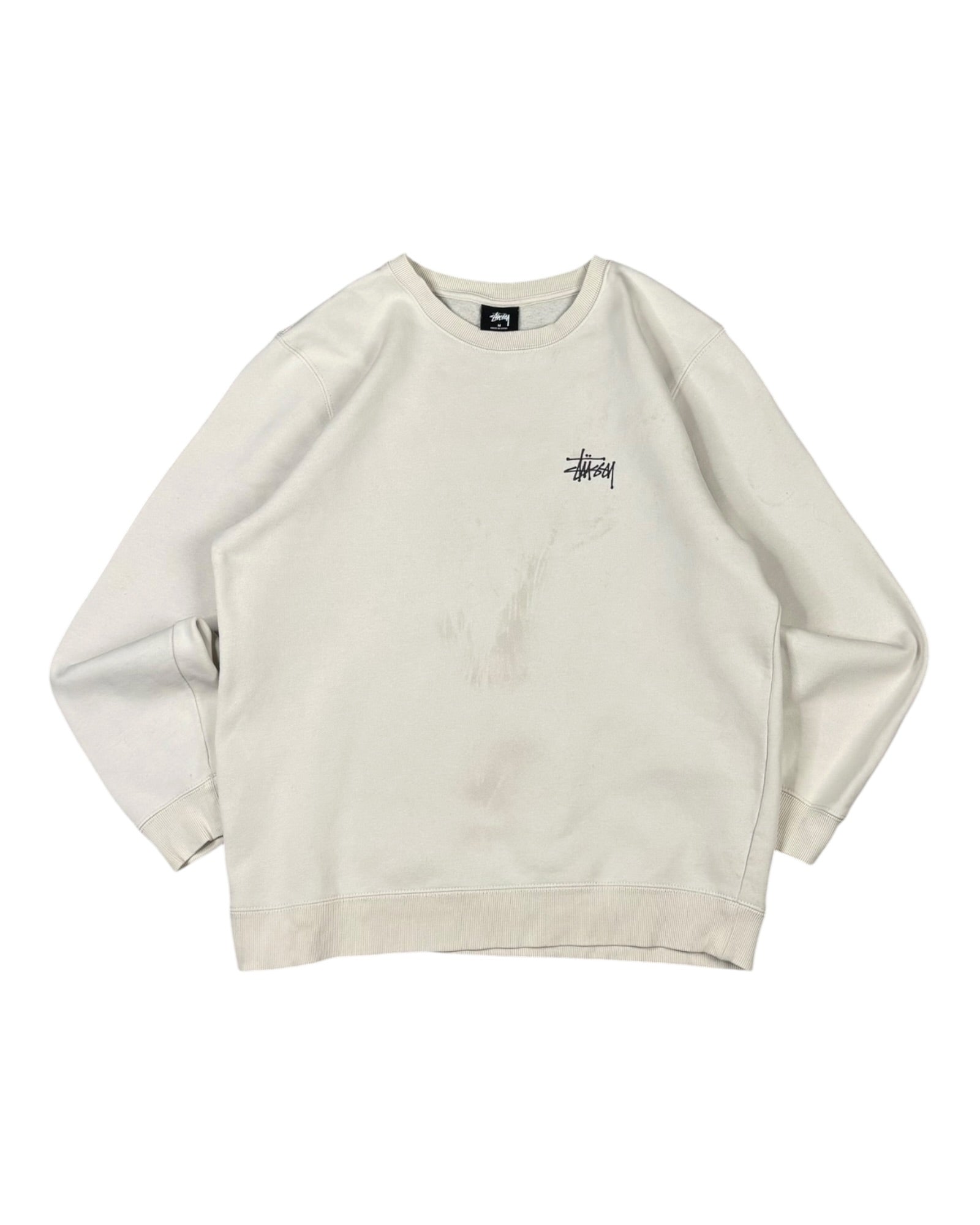 Vintage Stussy Crewneck | Cream | Size M
