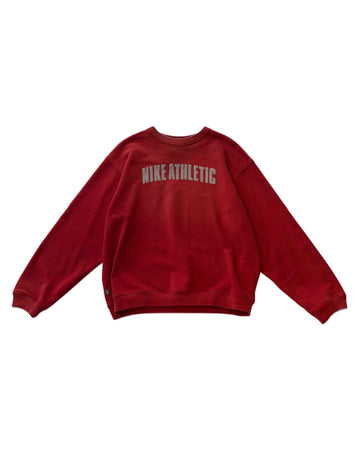 00s Nike Athletic Hoodie Red (M) - Gods Thrift Athens