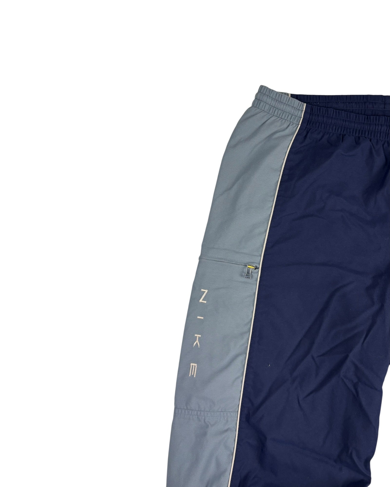 Vintage 00s Nike Track Pants | Navy Blue / Baby Blue | Size M