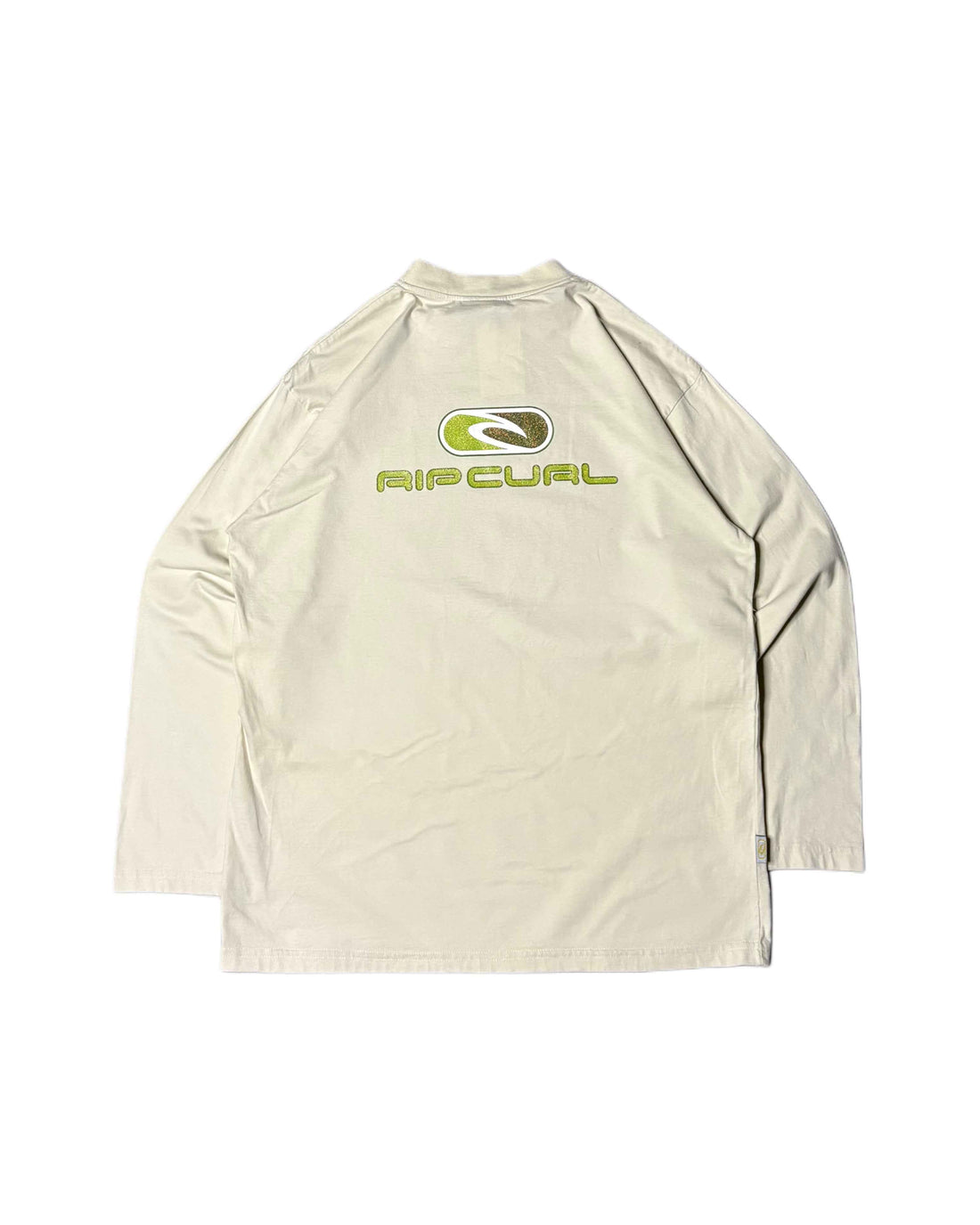 Vintage Rip Curl Longsleeve T-shirt Cream (M) - Gods Thrift Athens