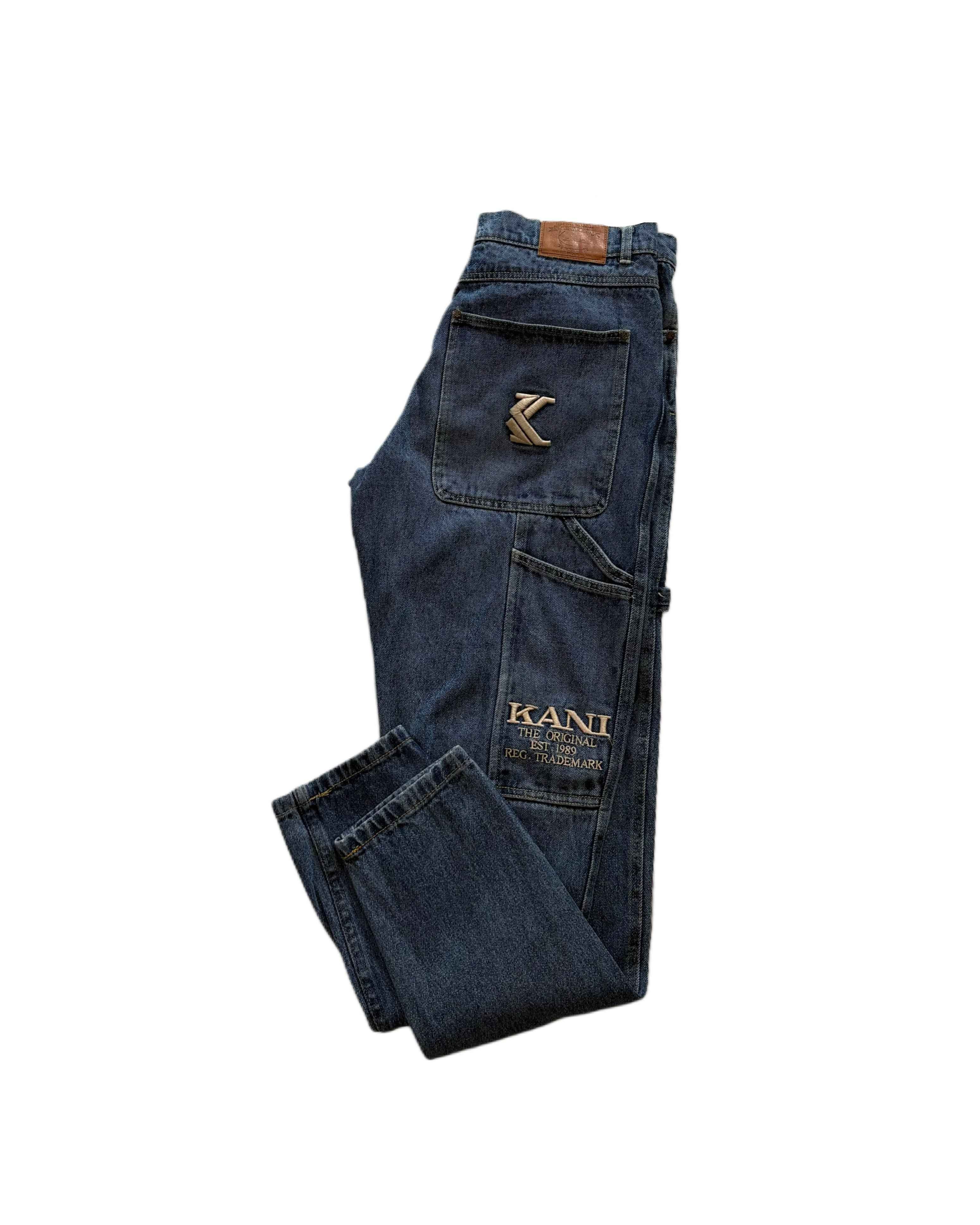 Karl Kani Workpants Blue (Women M) - Gods Thrift Athens