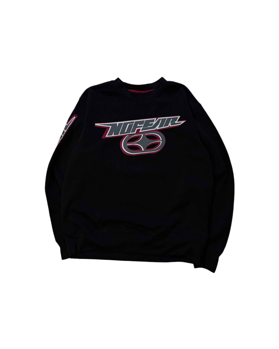 Vintage No Fear Crewneck Black (M) - Gods Thrift Athens