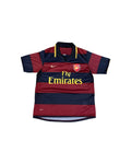 Vintage Nike Arsenal Polo Jersey Navy Blue - Red (M) - Gods Thrift Athens