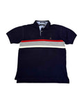 Vintage Tommy Hilfiger Polo T-shirt Navy Blue (L) - Gods Thrift Athens