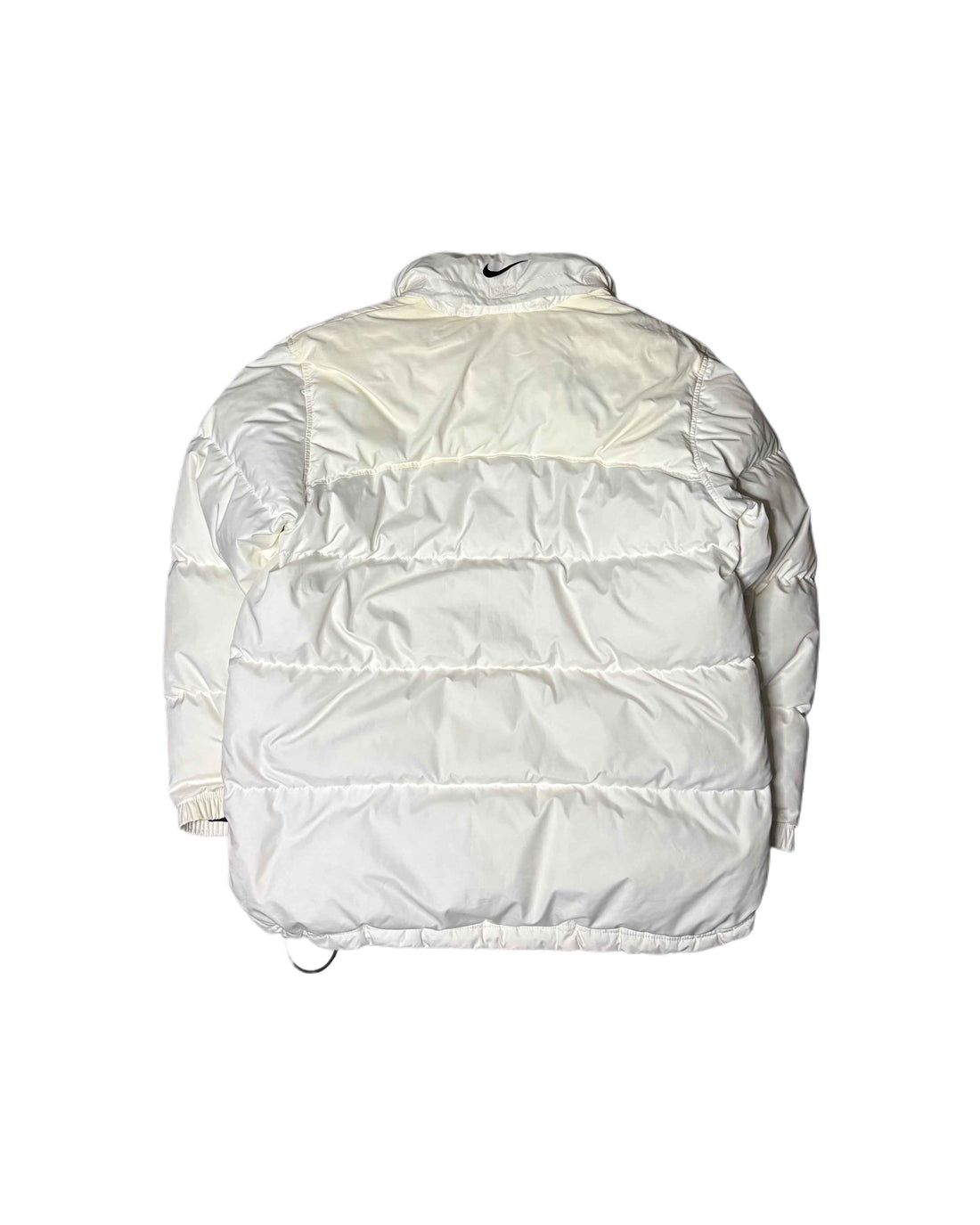 Vintage Nike Puffer Jacket Frost White (M) - Gods Thrift Athens