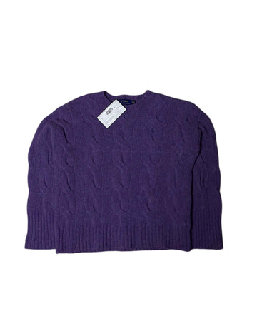 Polo Ralph Lauren Knit Sweater Deep Purple Womens (XS) - Gods Thrift Athens