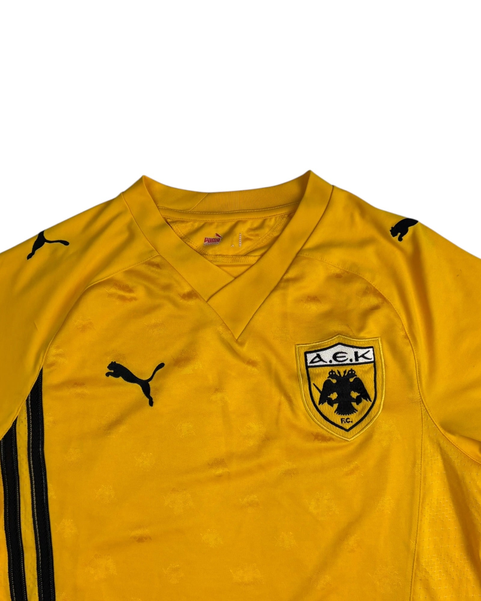 Vintage 2007 Puma x AEK Athens Football Jersey | Yellow | Size M