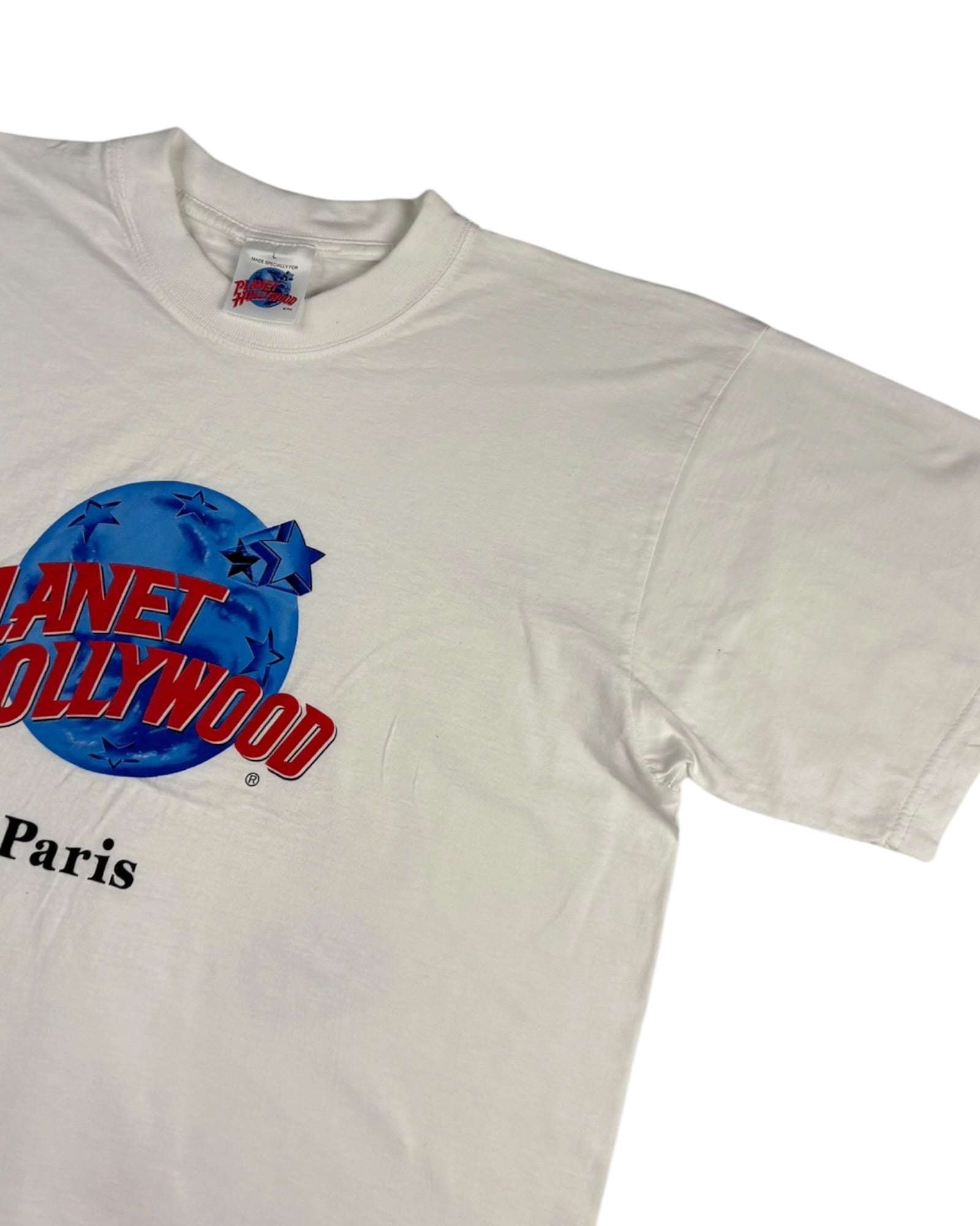 Vintage Planet Hollywood Paris Tee | White | Size L